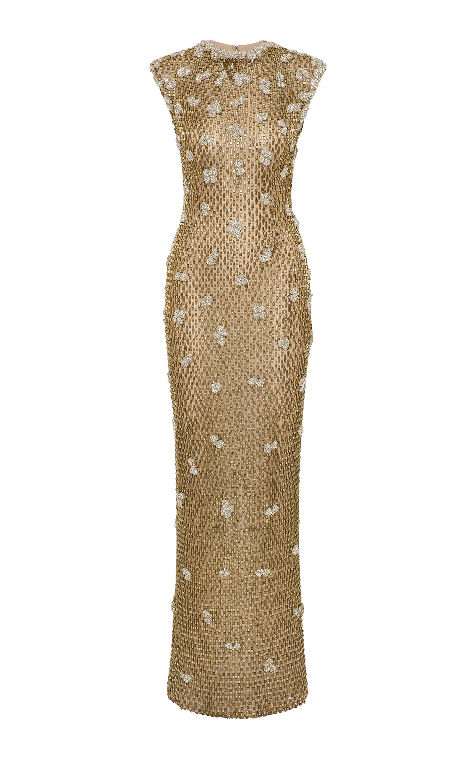 Rachel Gilbert Solana Embellished Tulle Gown