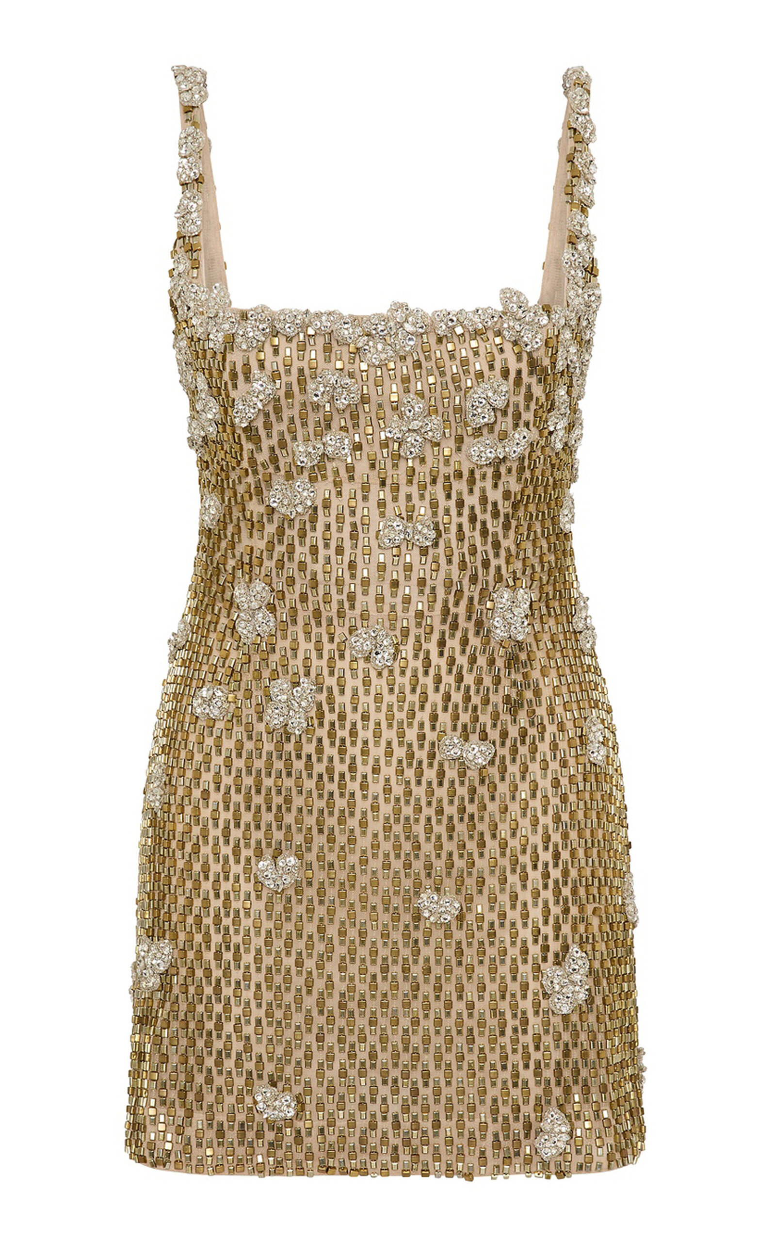 Solana Embellished Tulle Mini Dress