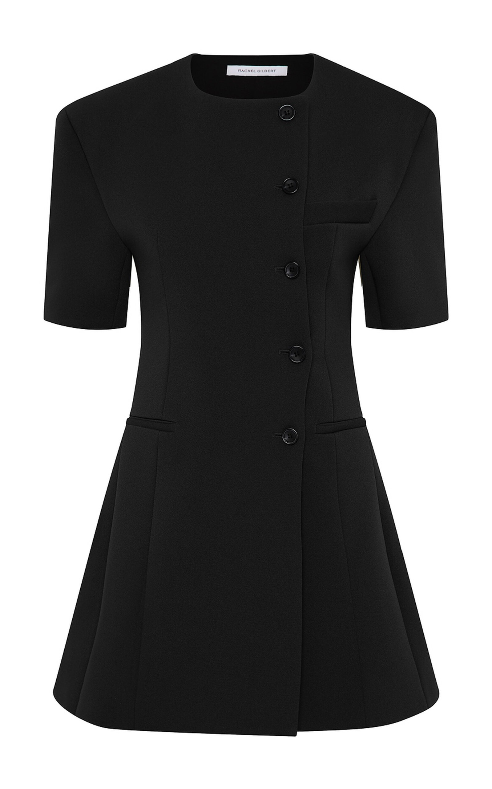 Rachel Gilbert Sergio Button-Up Mini Dress