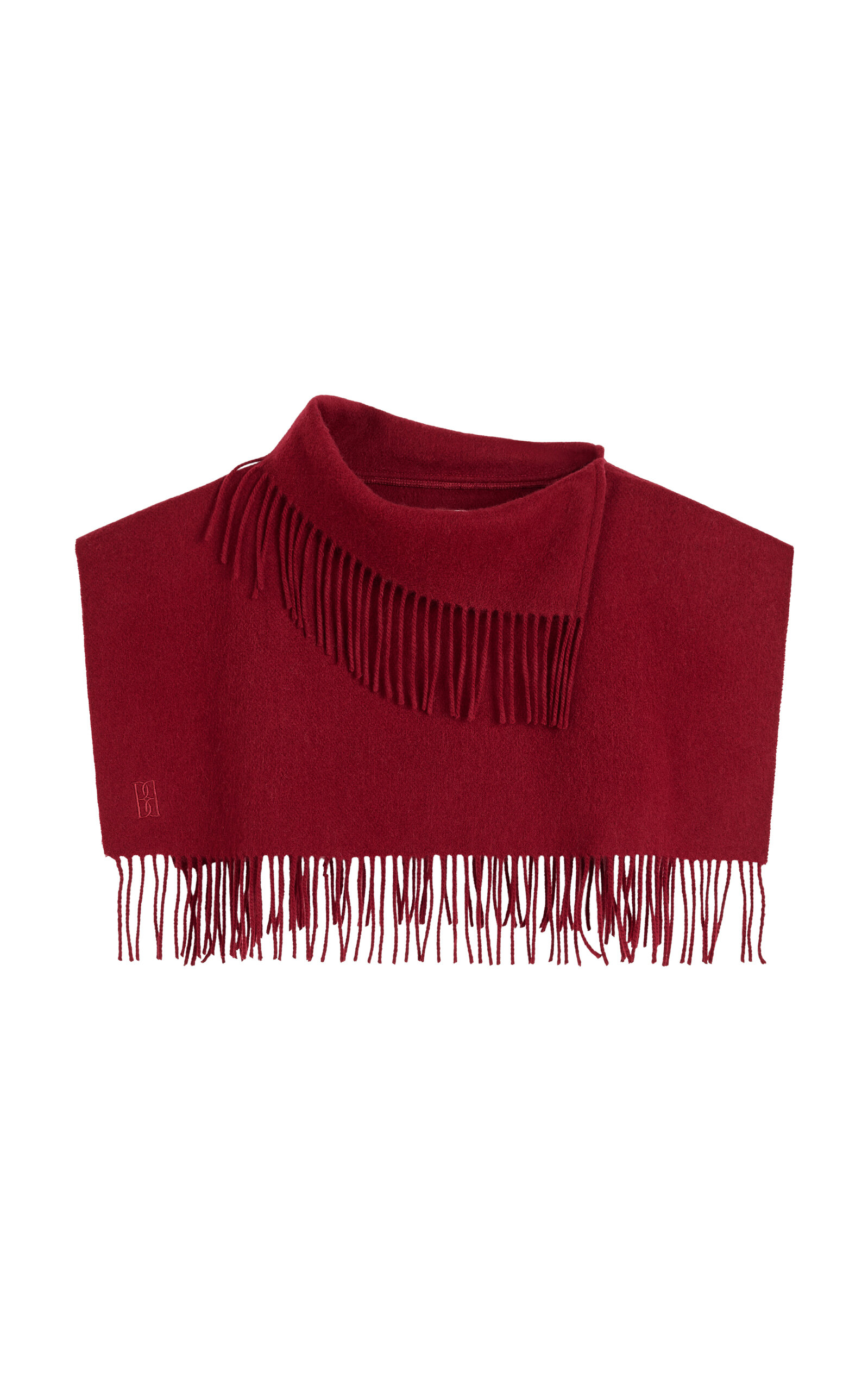 By Malene Birger Turtla Fringed Wool Bib - Women's Accessories
