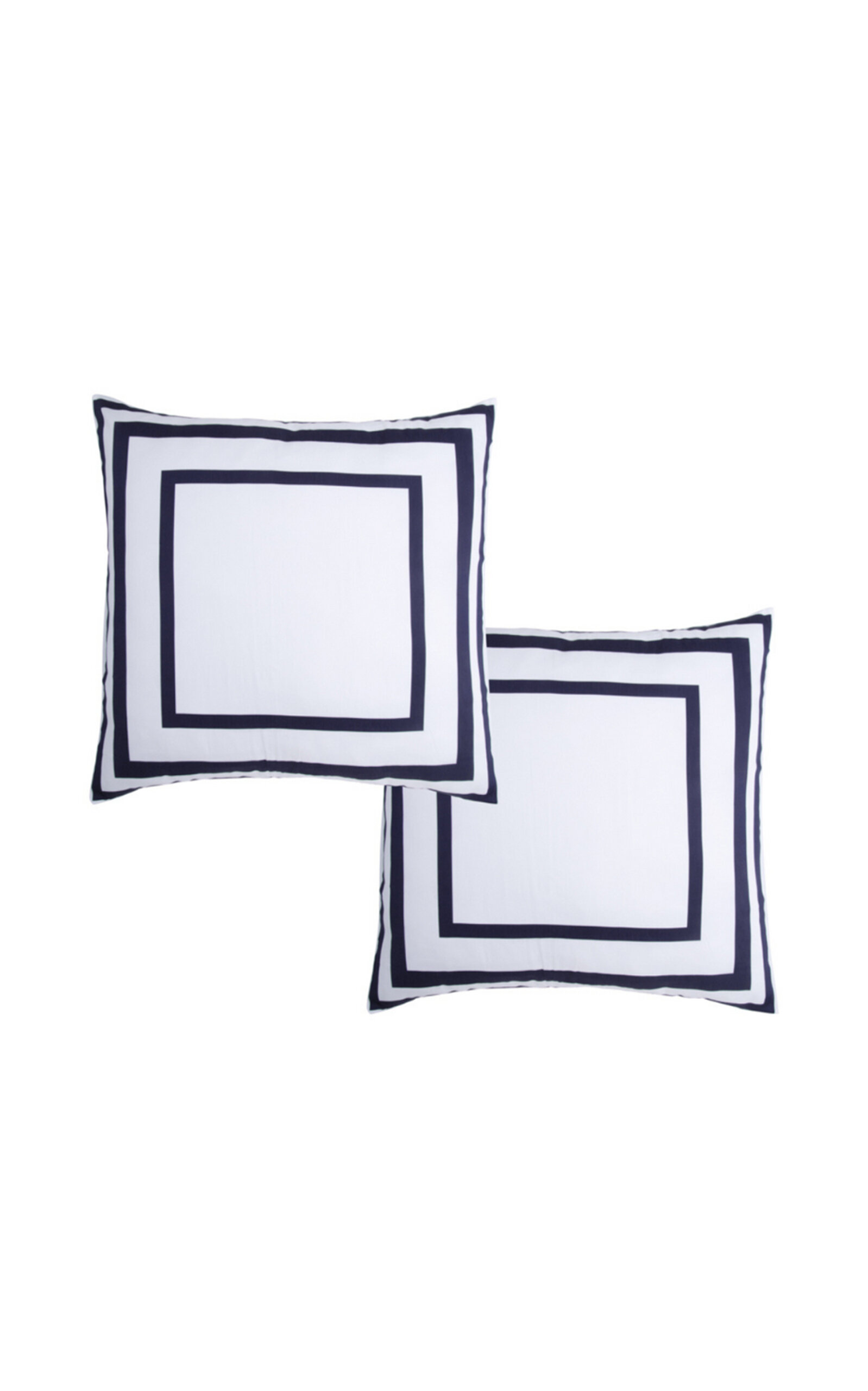 THE LINO Essential Set-Of-Two Cotton Shams - Navy