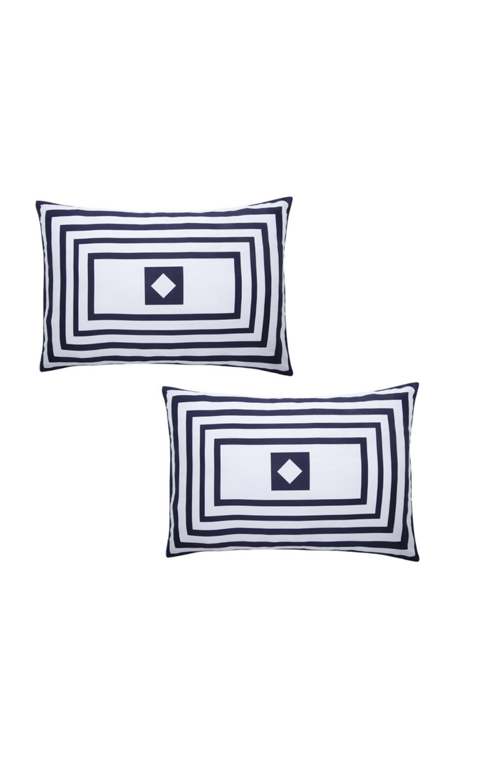 THE LINO Essential Set-Of-Two Cotton Pillowcases - Navy