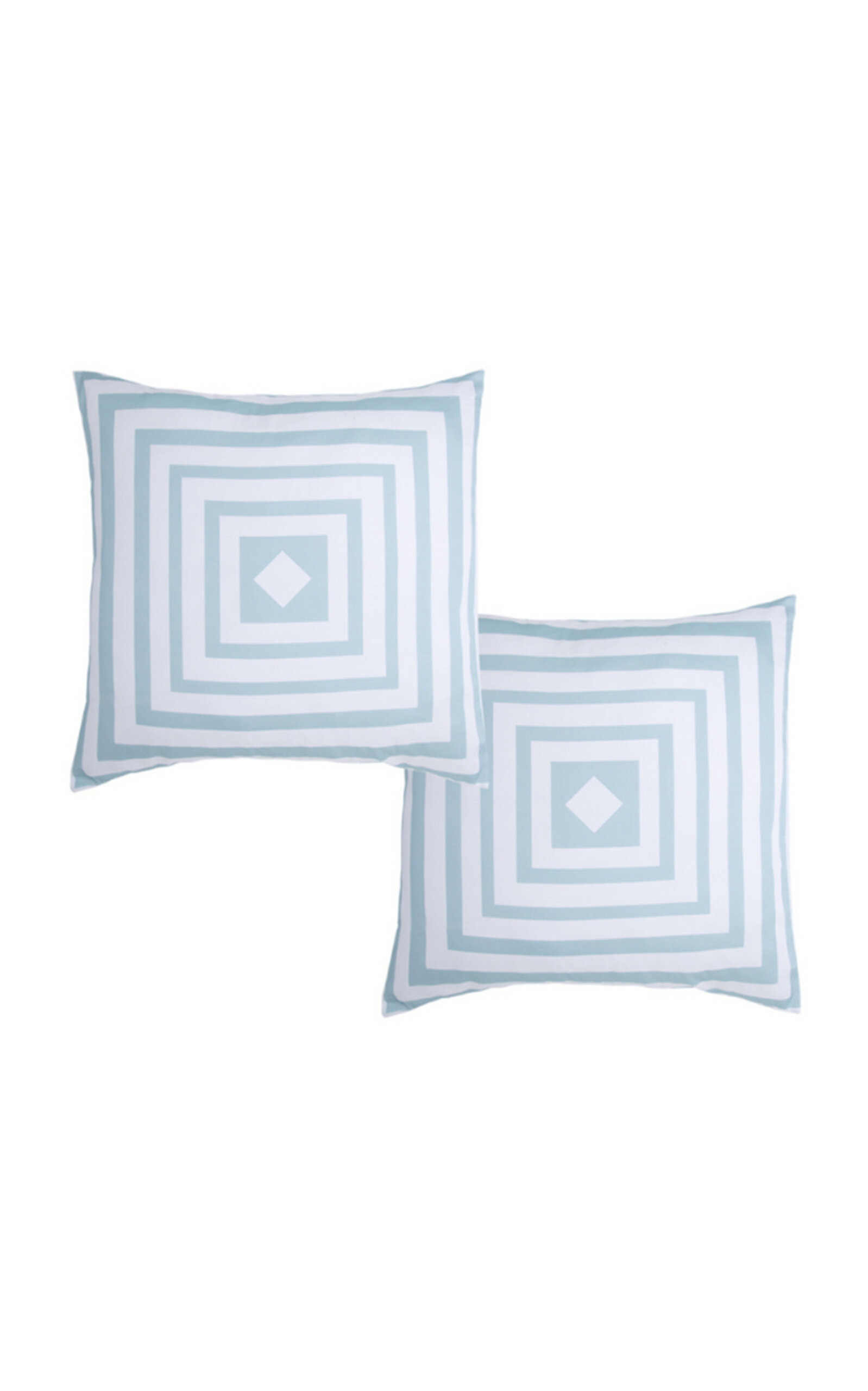 THE LINO Essential Set-Of-Two Cotton Shams - Turquoise