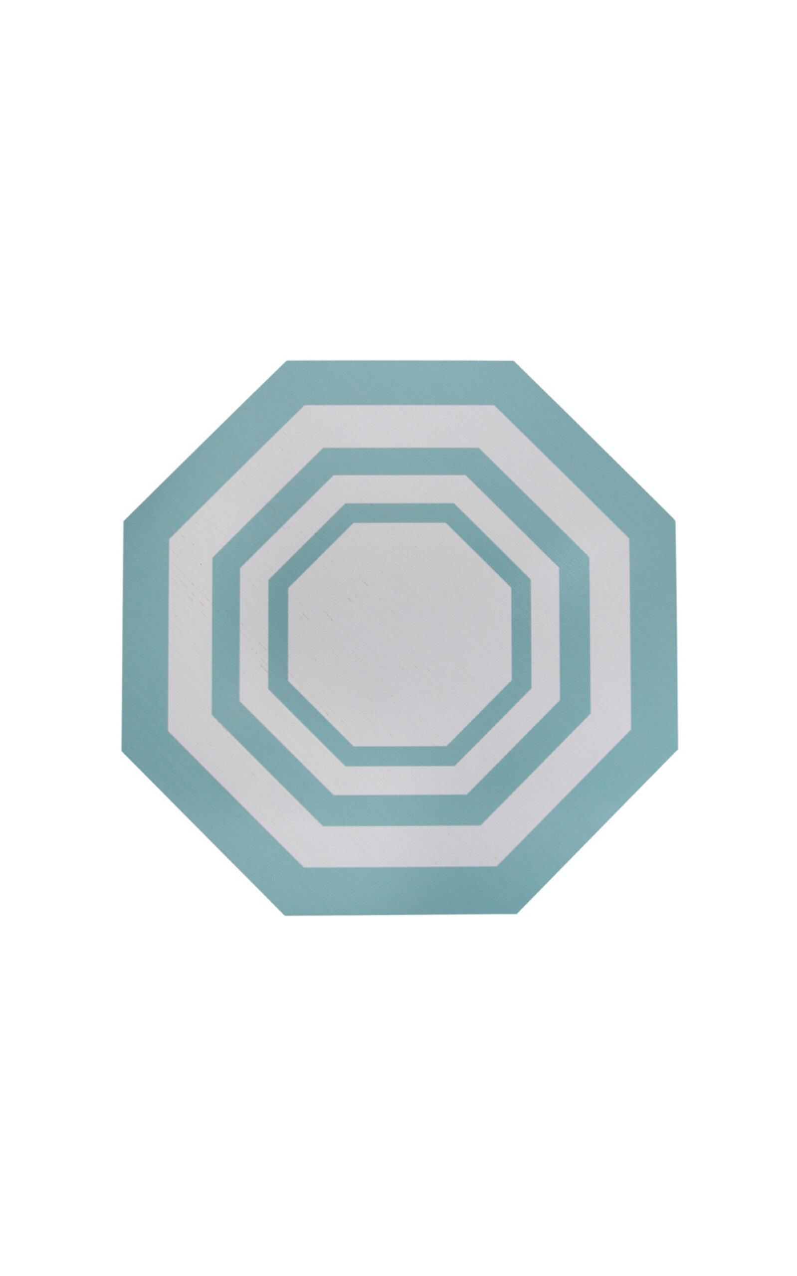 THE LINO Essentials Recycled Wood Octogonal Placemat - Turquoise