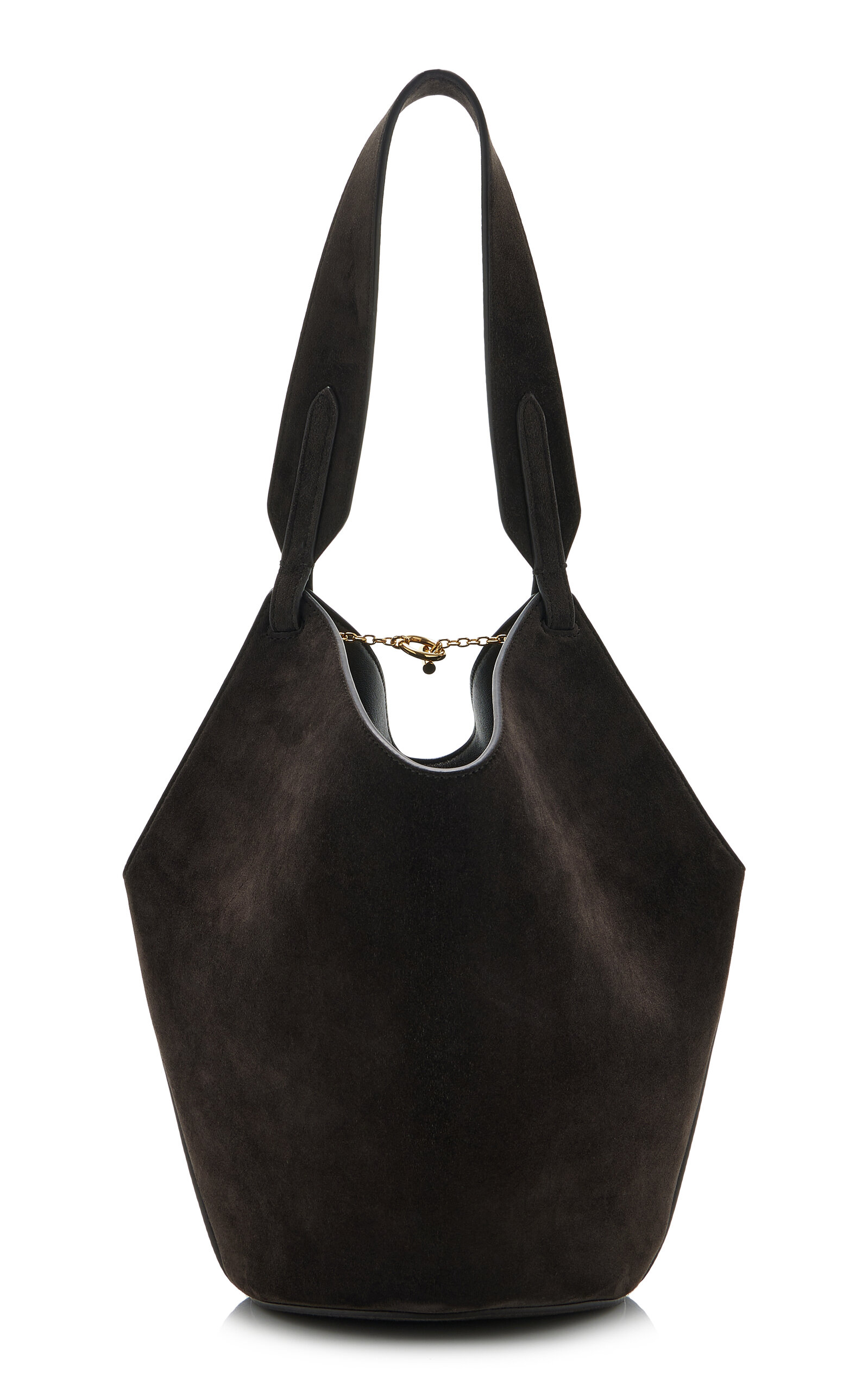 Khaite Lotus Mini Suede Tote Bag