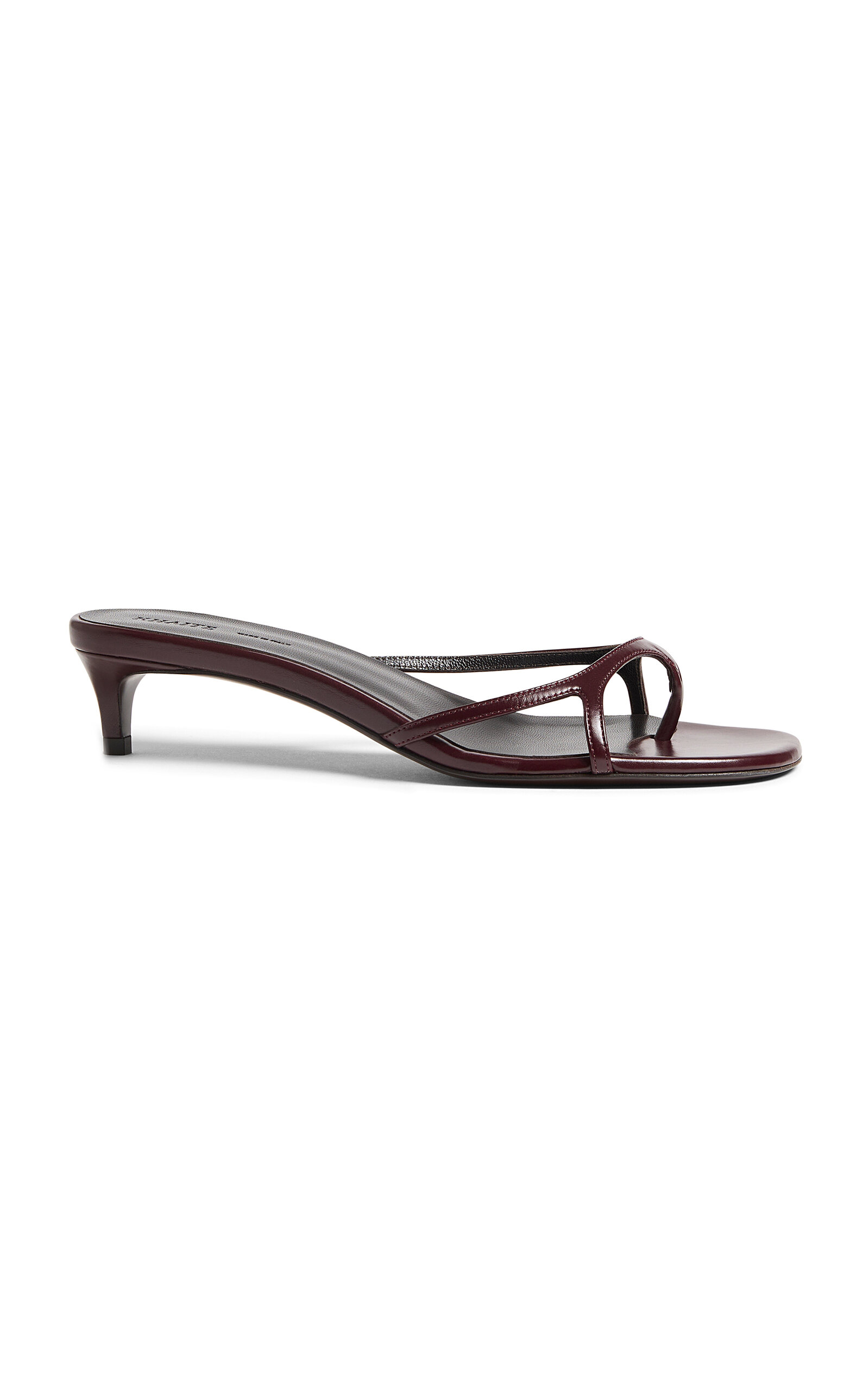 Khaite Mila Leather Heeled Sandal