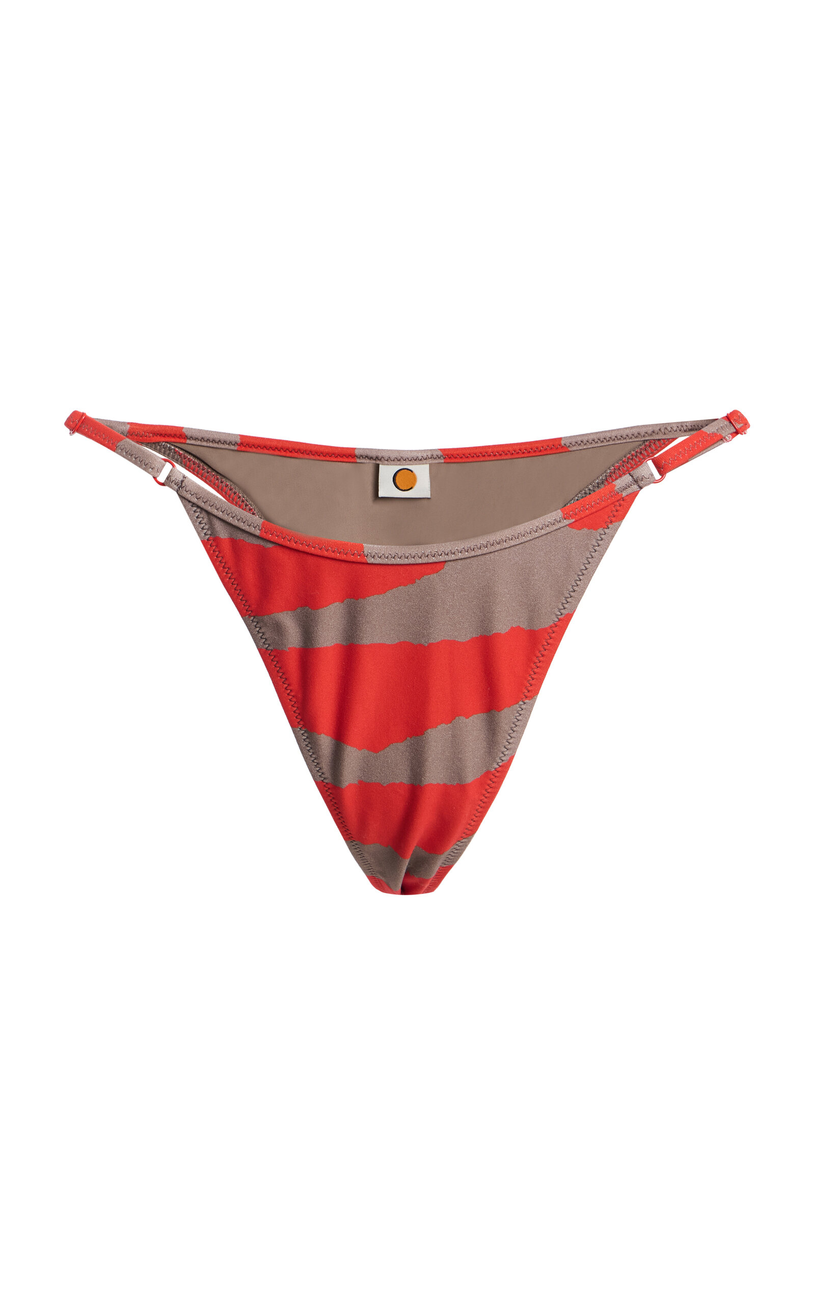 Tropic Of C Low-rise Bikini Bottoms In Burgundy