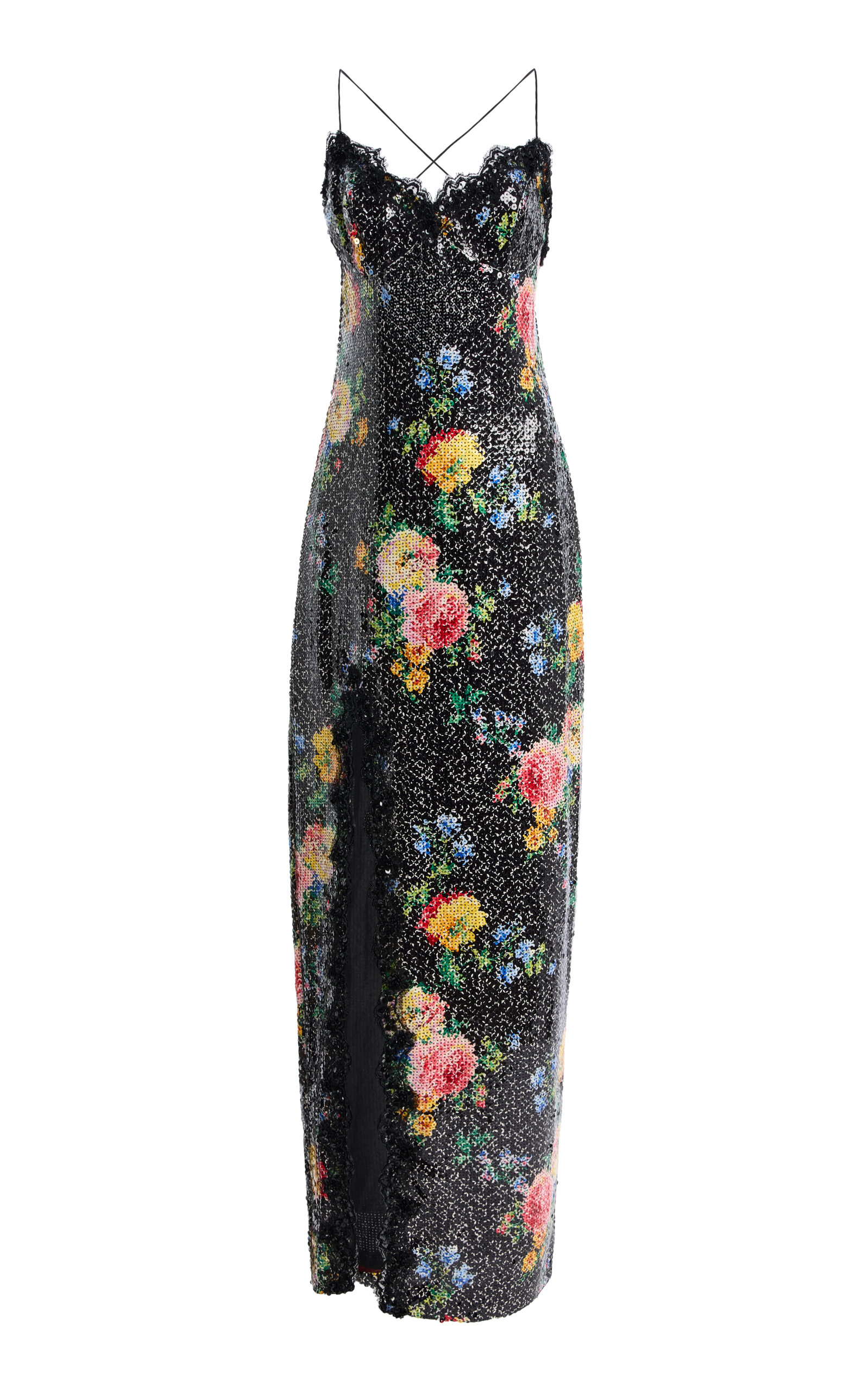Happy Isles Bellville Sassoon 90s Sequined Maxi Dress - Moda Operandi
