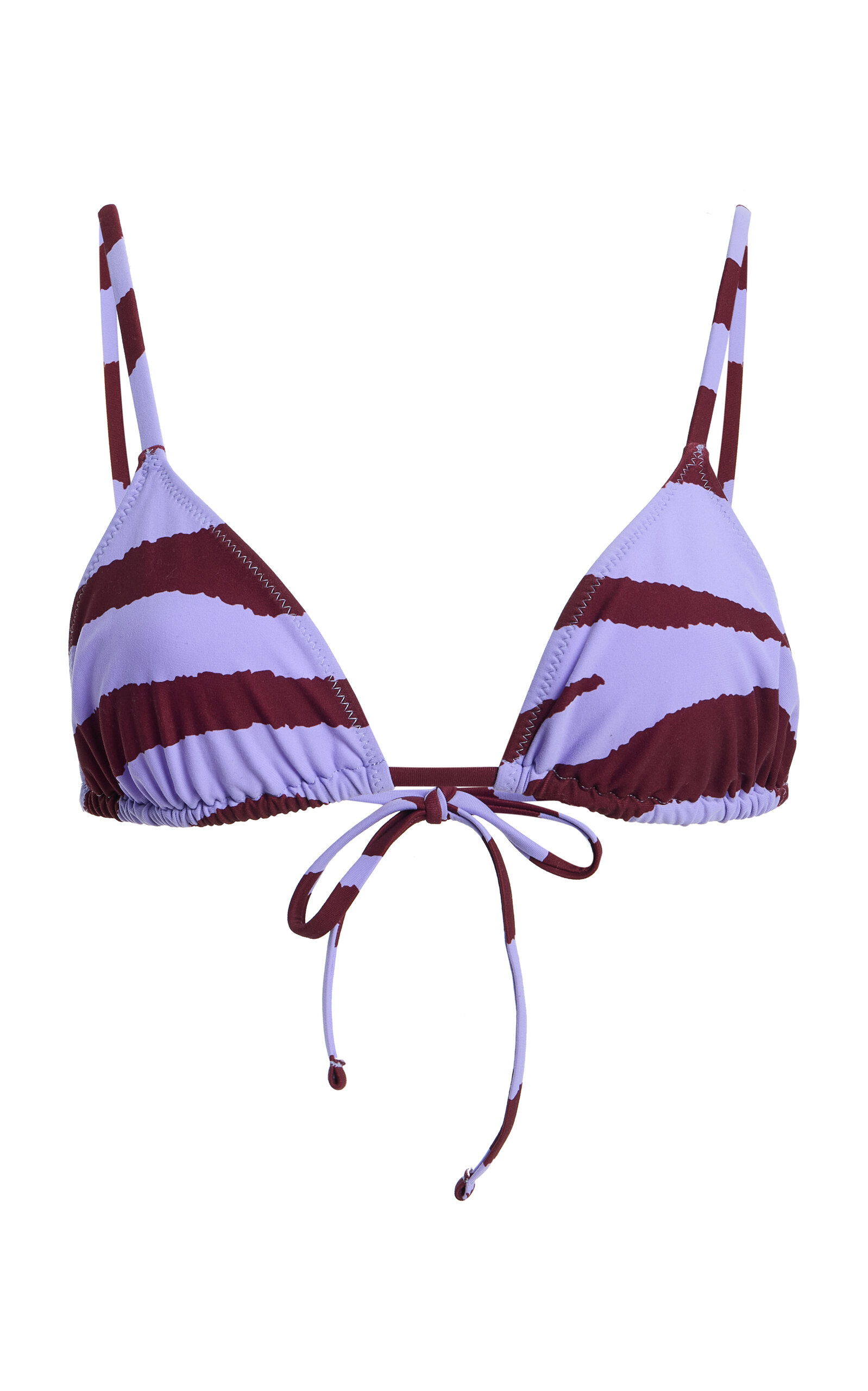 Tropic Of C Equator Triangle Bikini Top In Purple