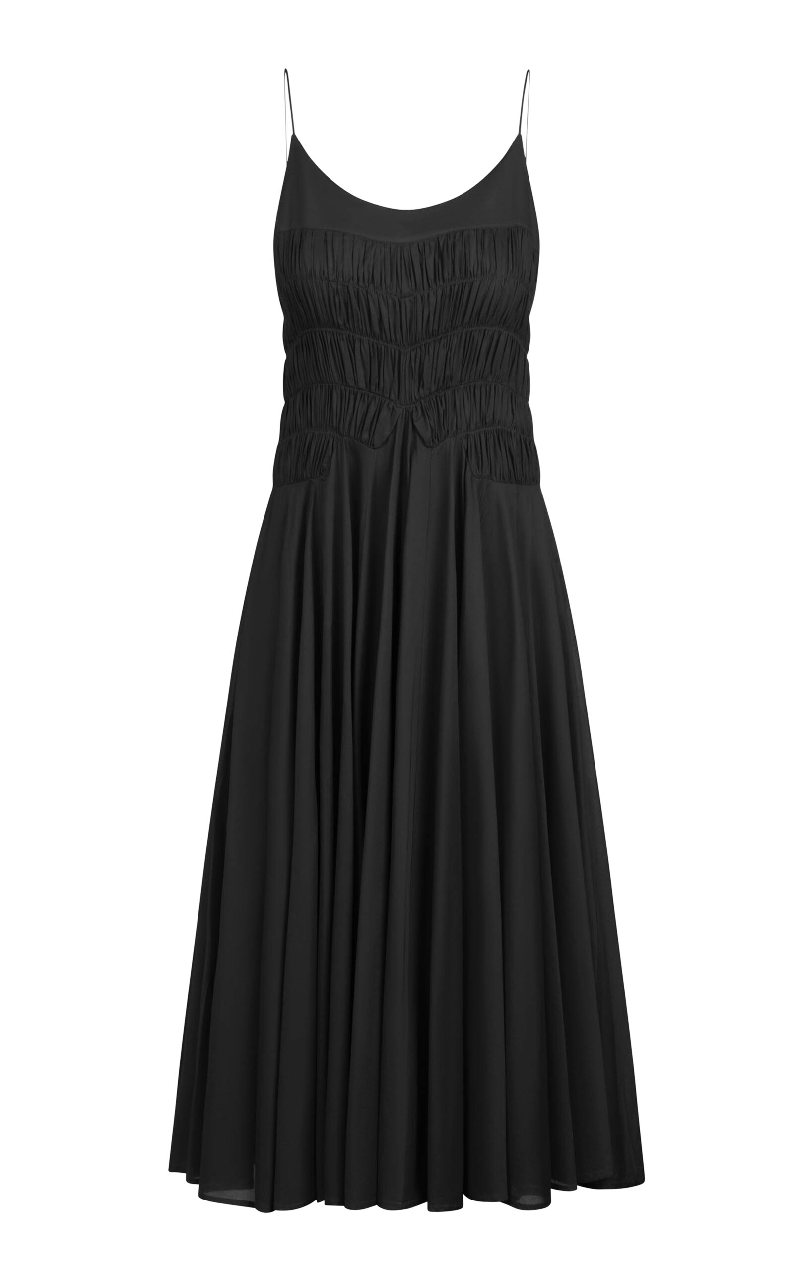 Merlette Kaede Smacked Cotton Dress - Green