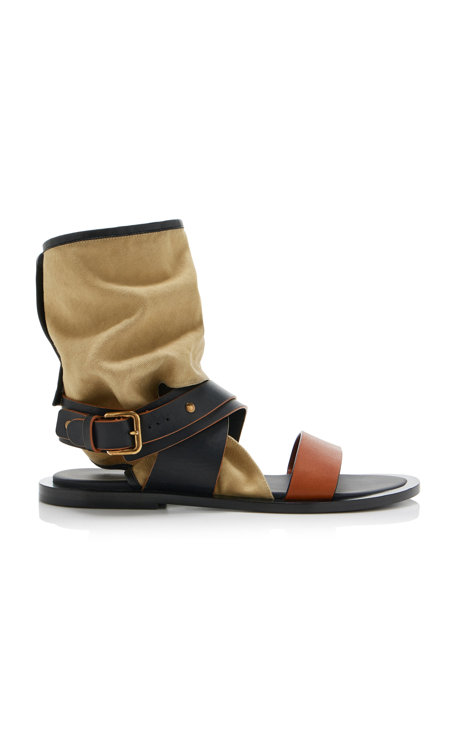 Co Gladiator Leather Wrap Sandals