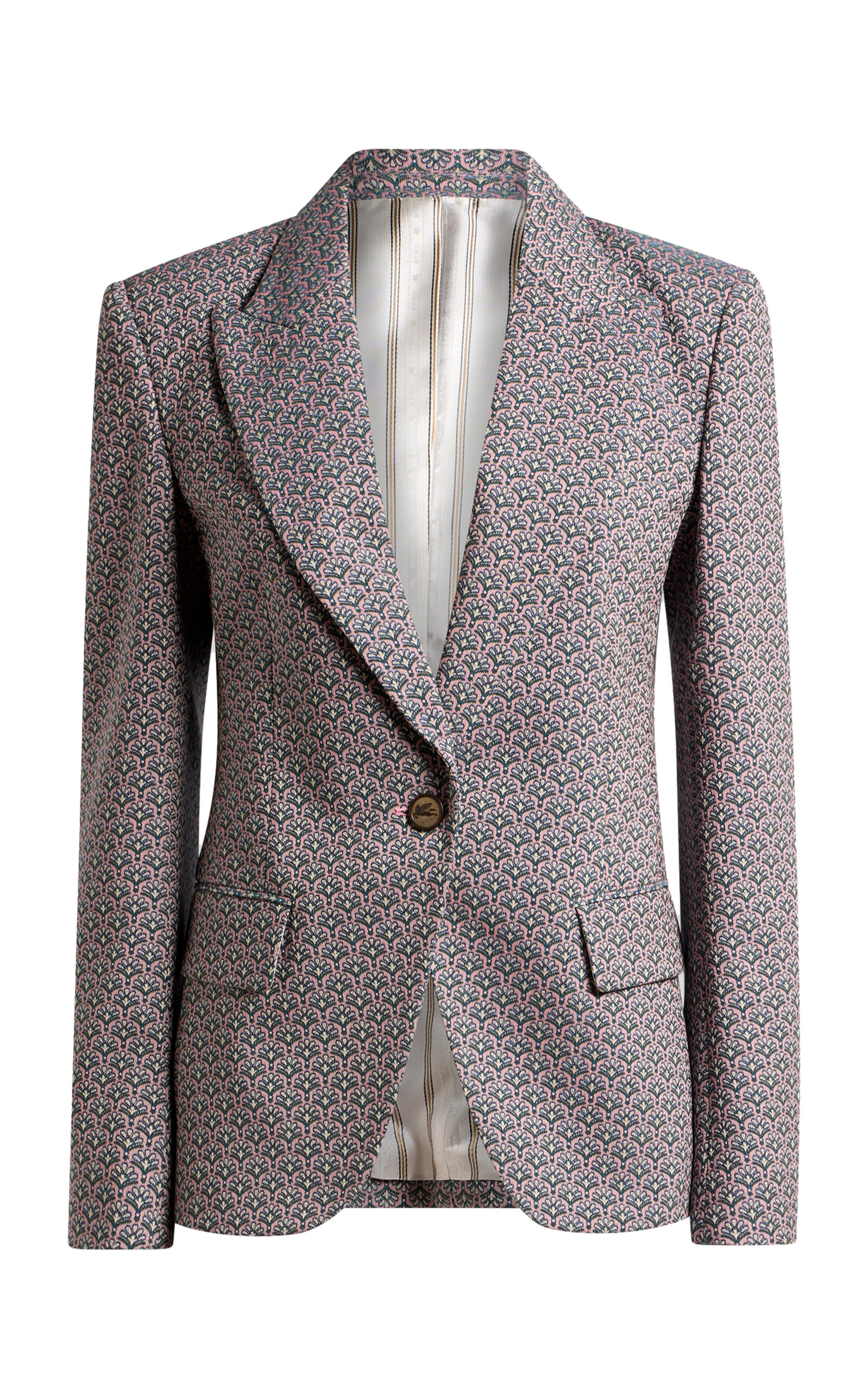 Fitted Cotton-Blend Blazer