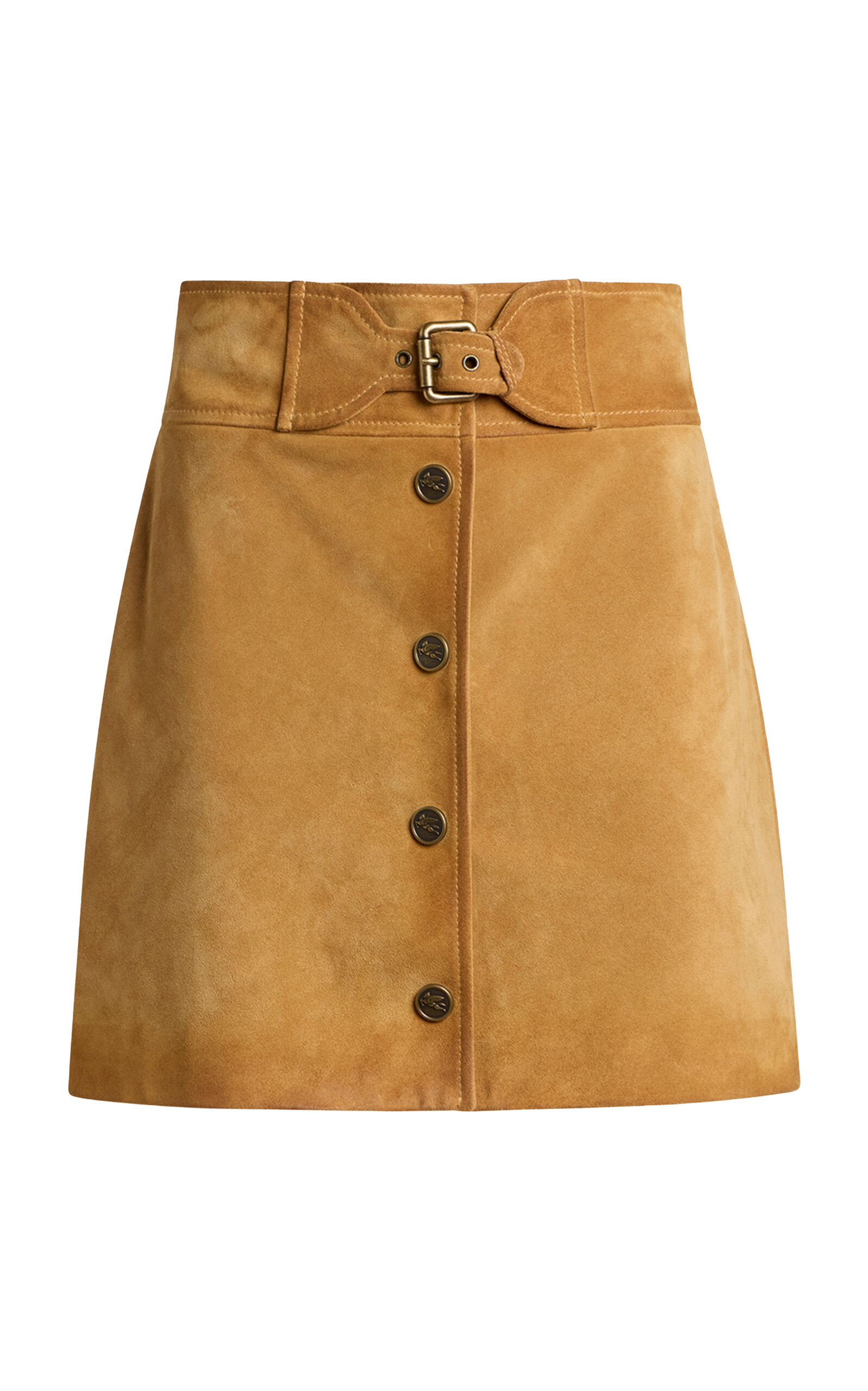 Leather Suede Mini Skirt