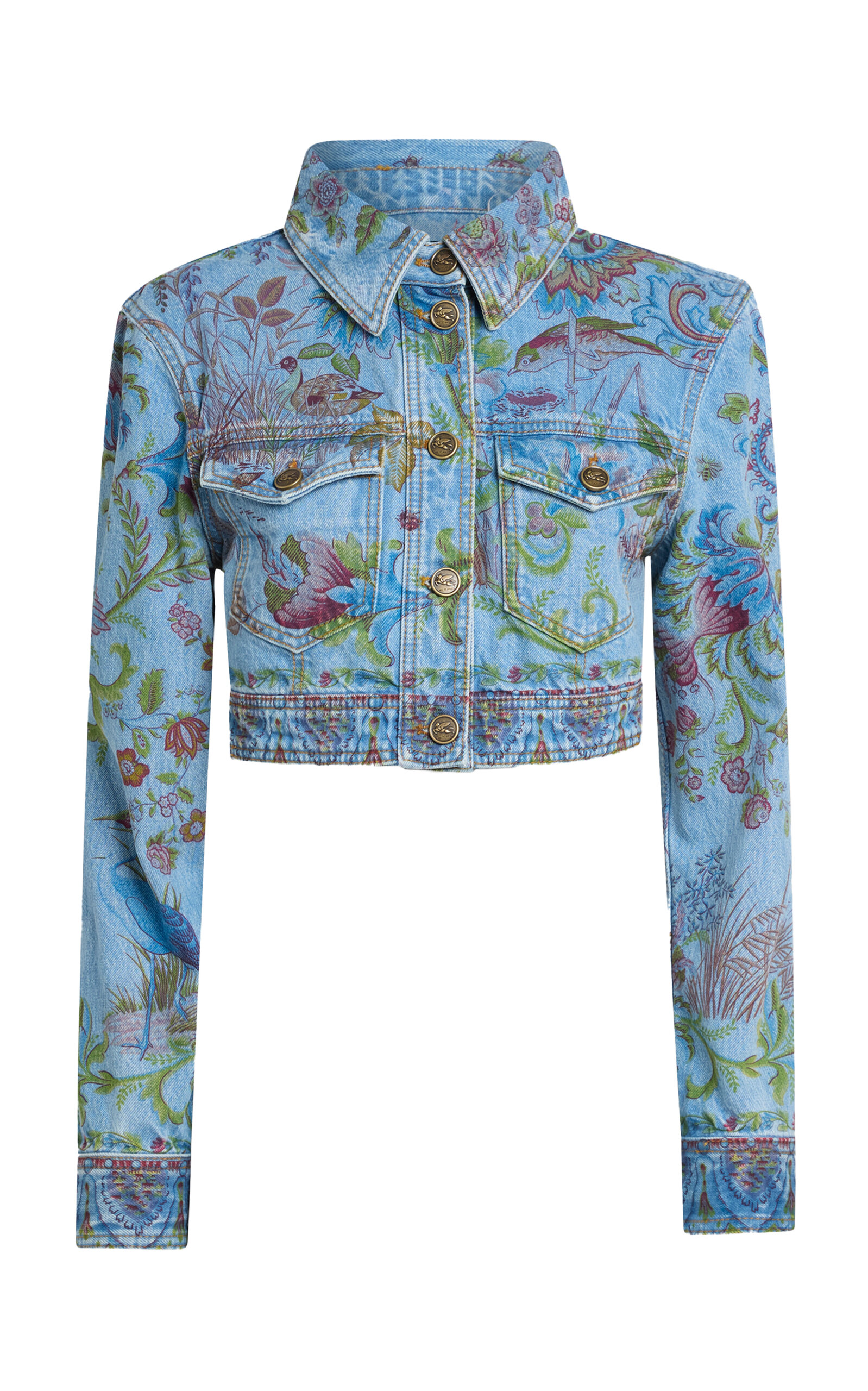 Etro Cropped Denim Jacket