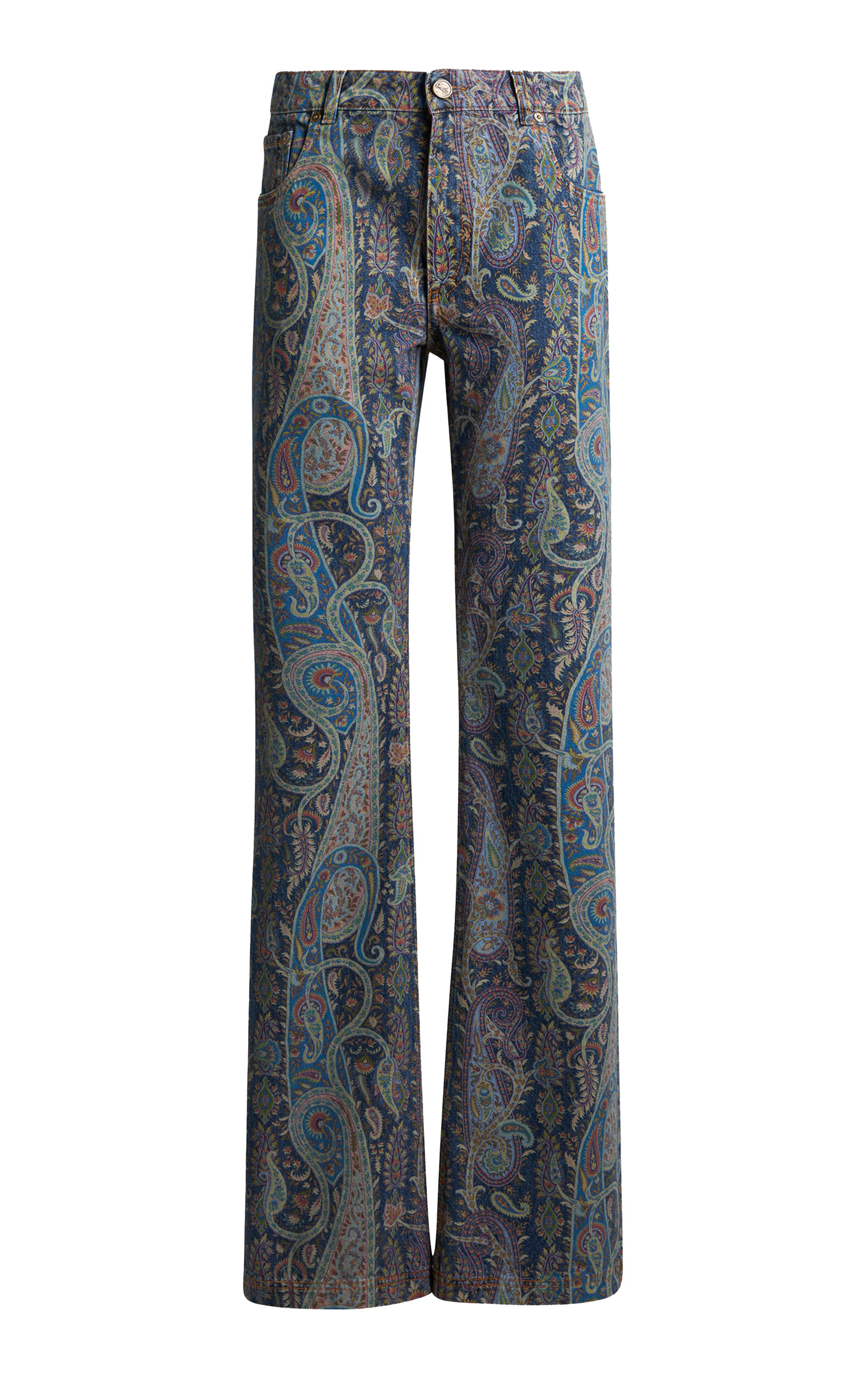 Etro Rigid High-rise Flared Jeans