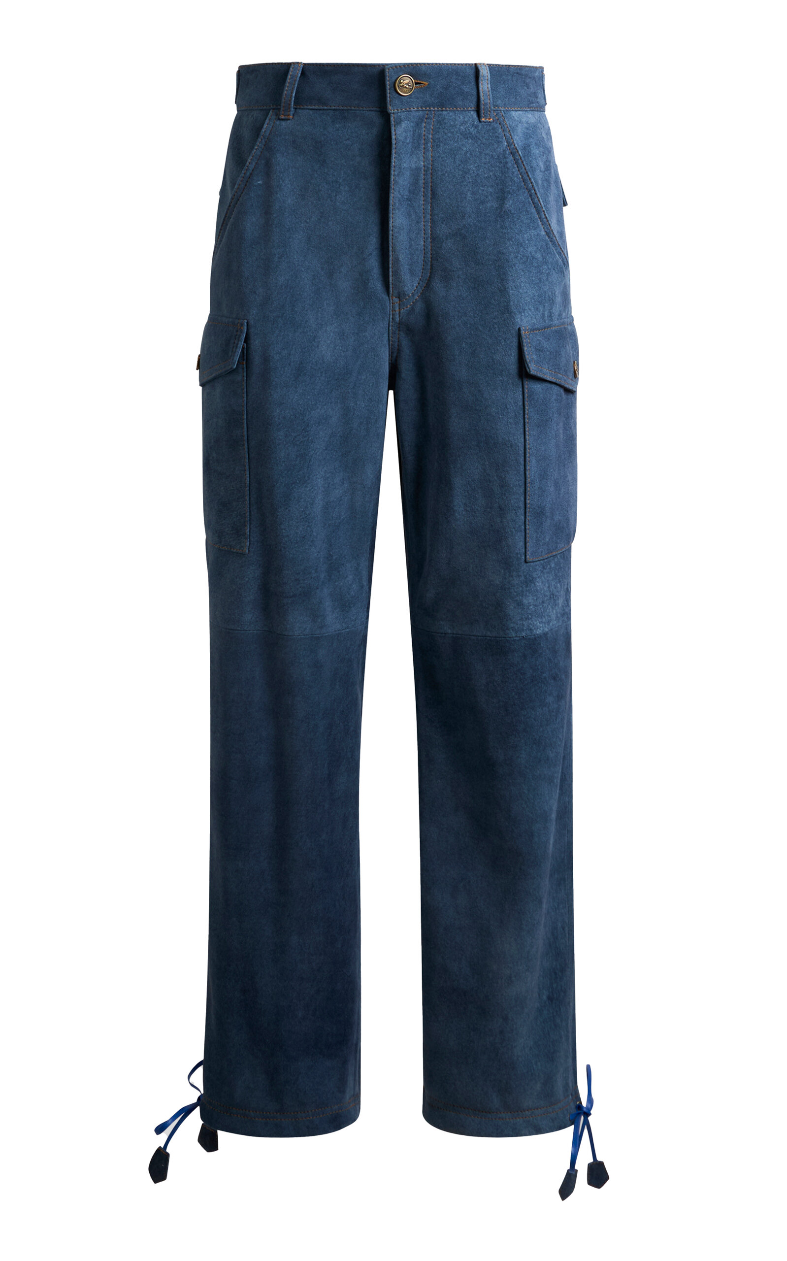 Suede Cargo Pants
