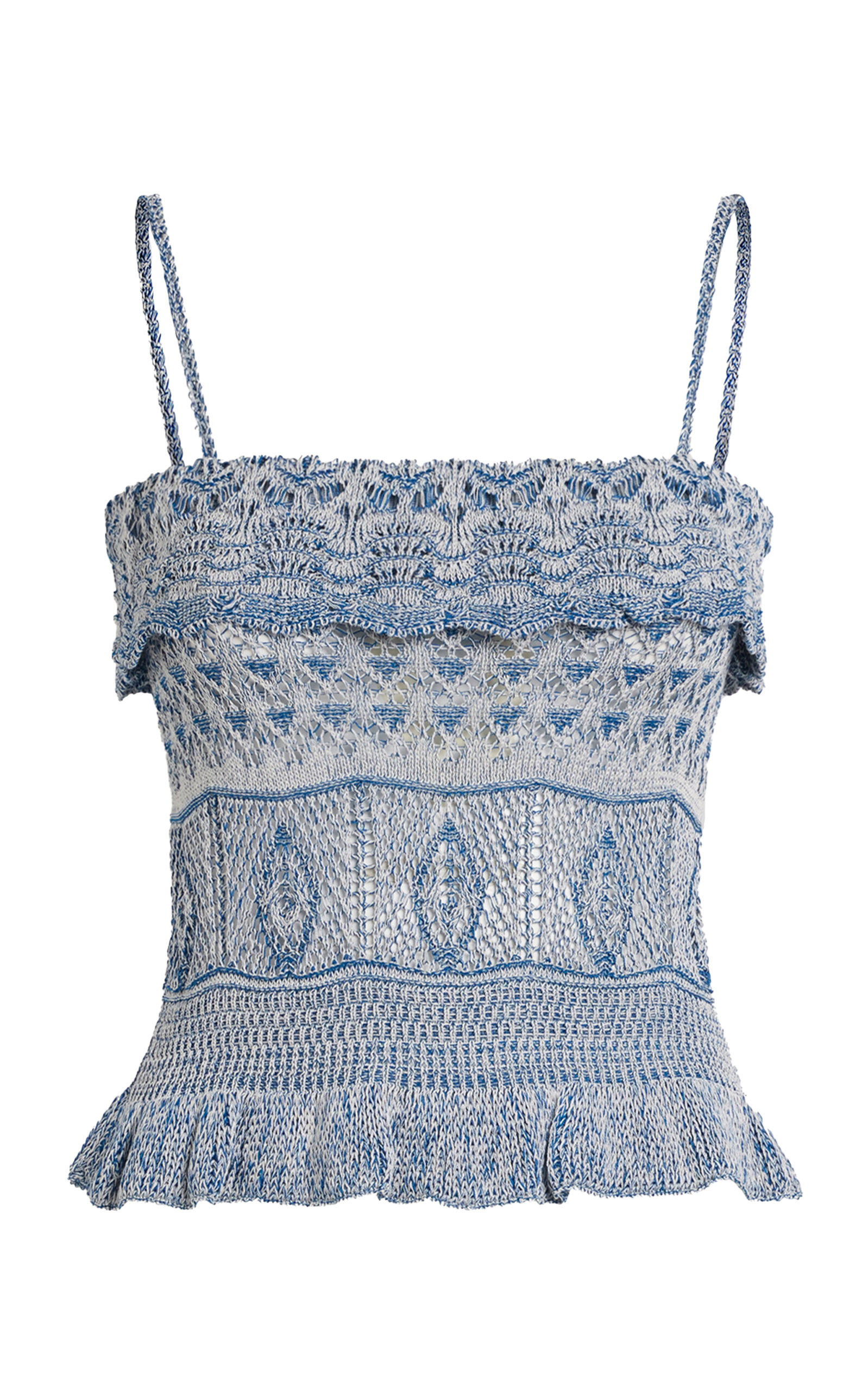 Etro Ruffled Knit Cropped Top - Women's Clothing