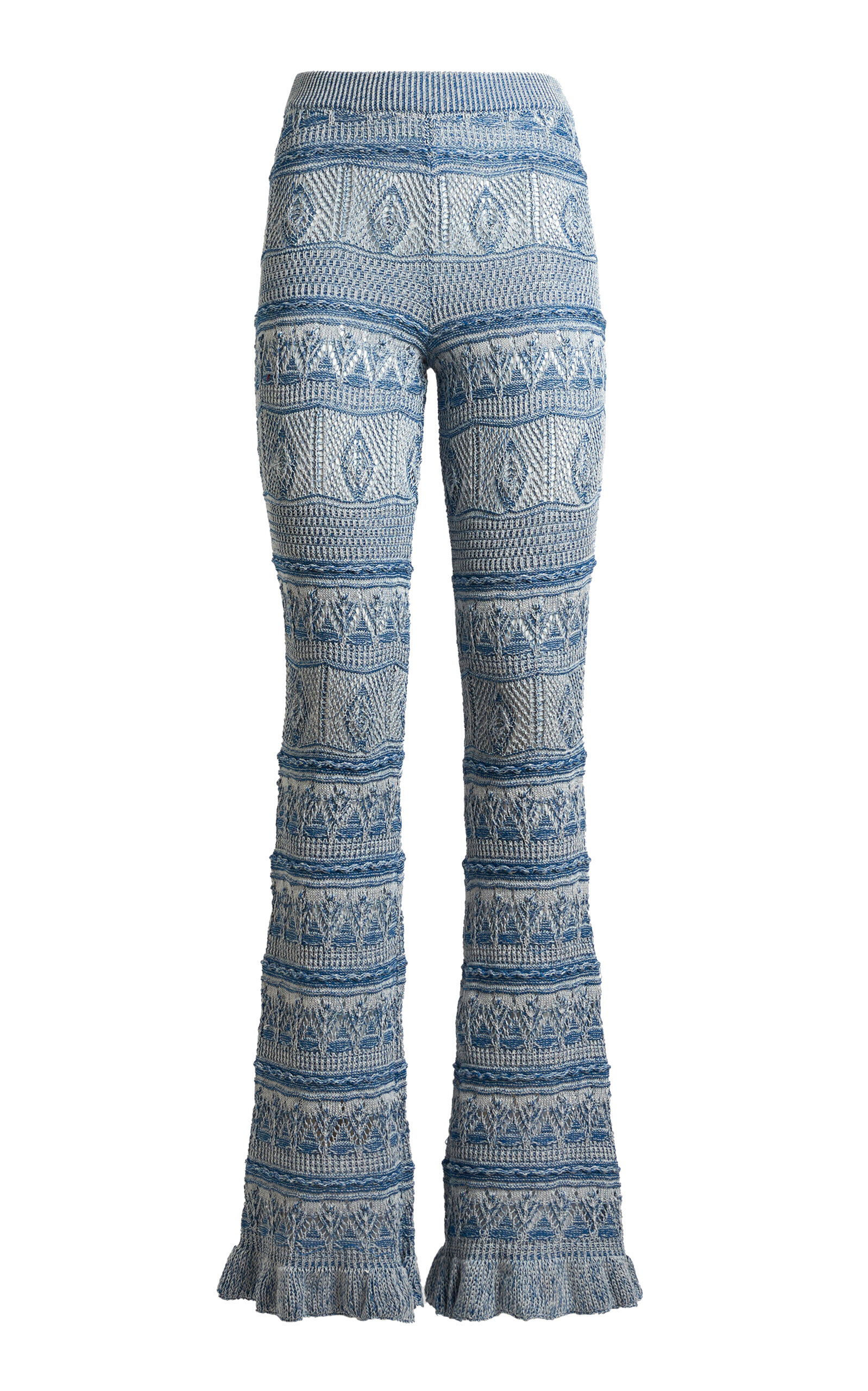 Etro Cotton Knit Flared Pants