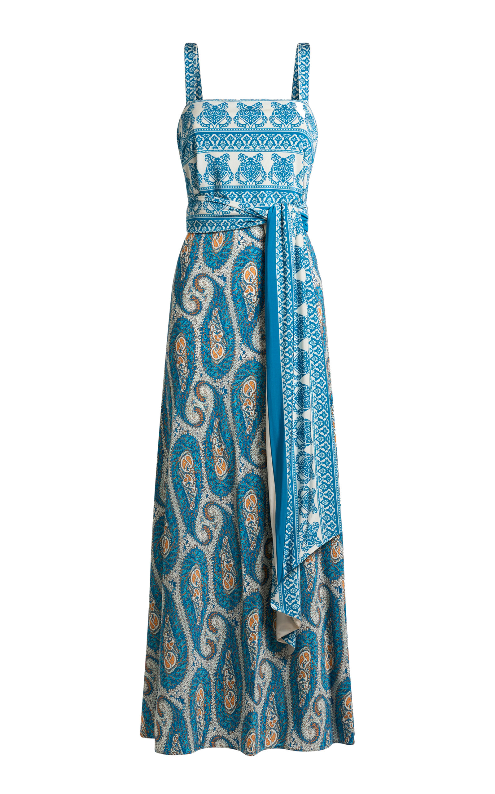 Etro Wrapped Jersey Maxi Dress