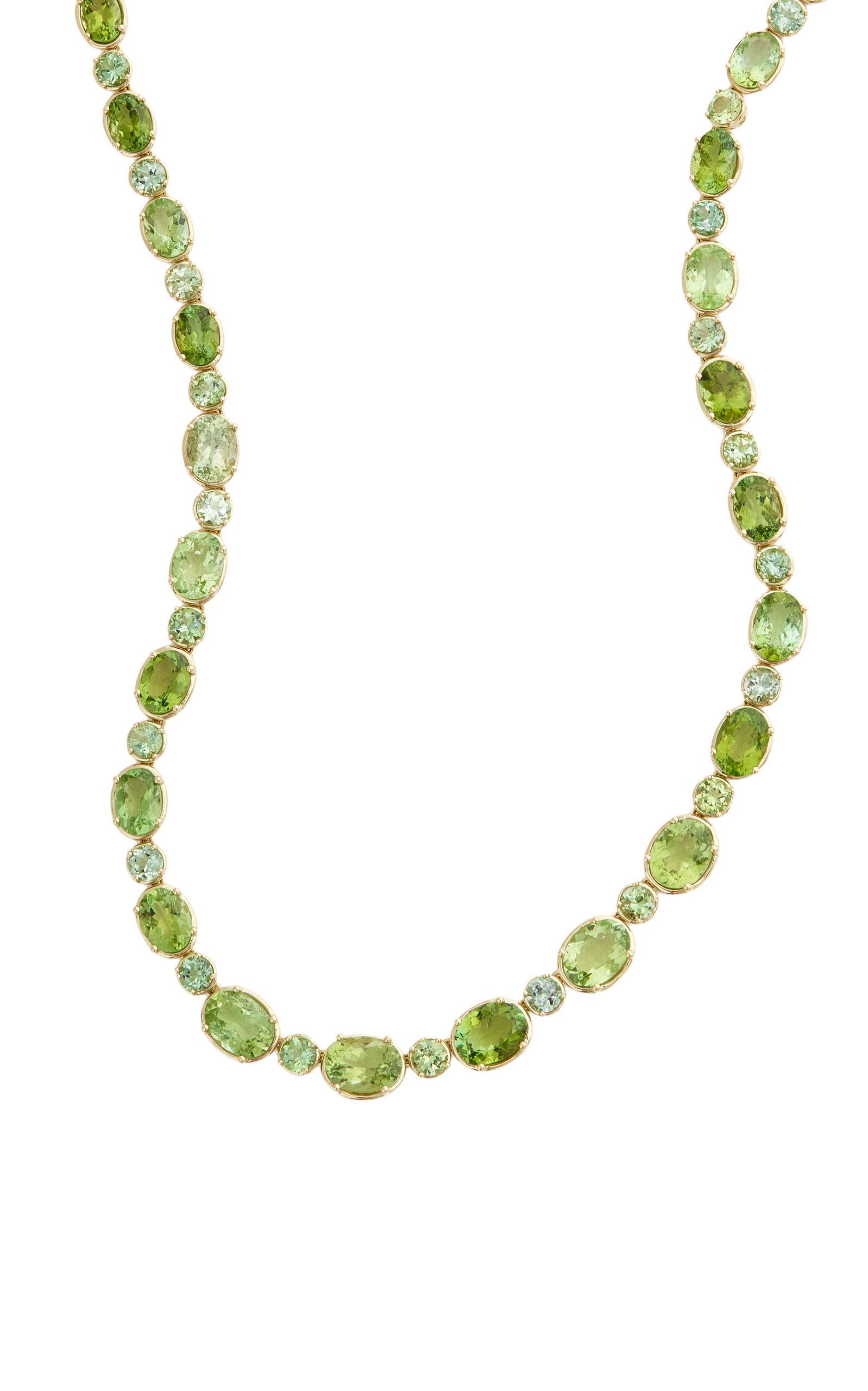 18K Yellow Gold Tourmaline Necklace