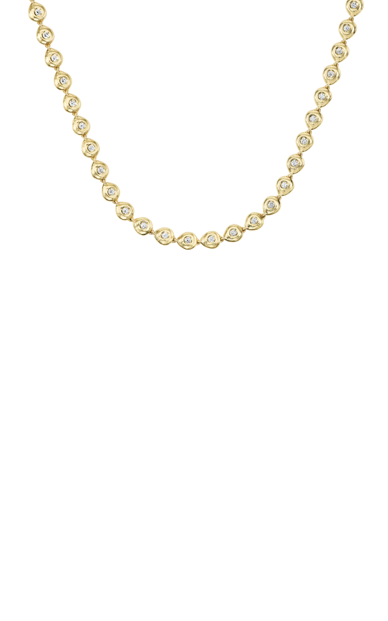Reverie 14K Yellow Gold Diamond Tennis Necklace