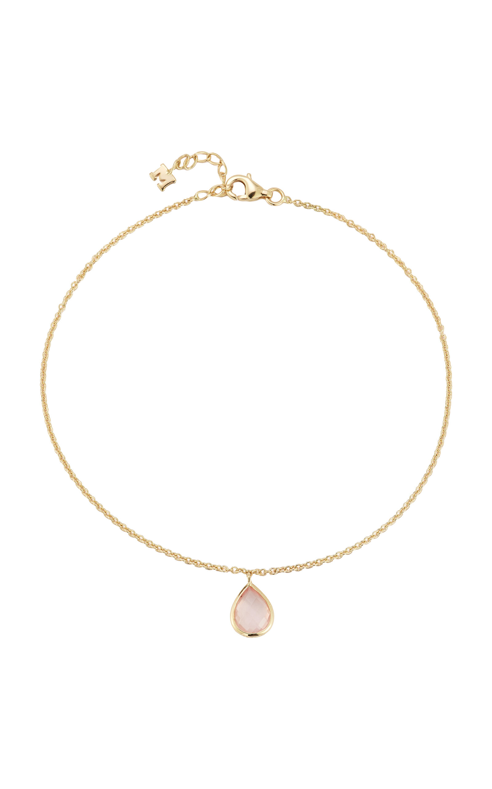 Mateo 14K Yellow Gold Topaz Anklet