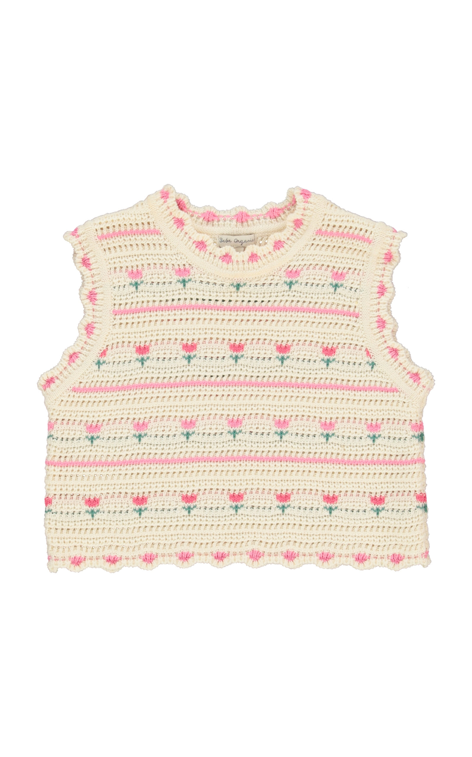 Bebe Organic Paloma Cotton Crochet Vest
