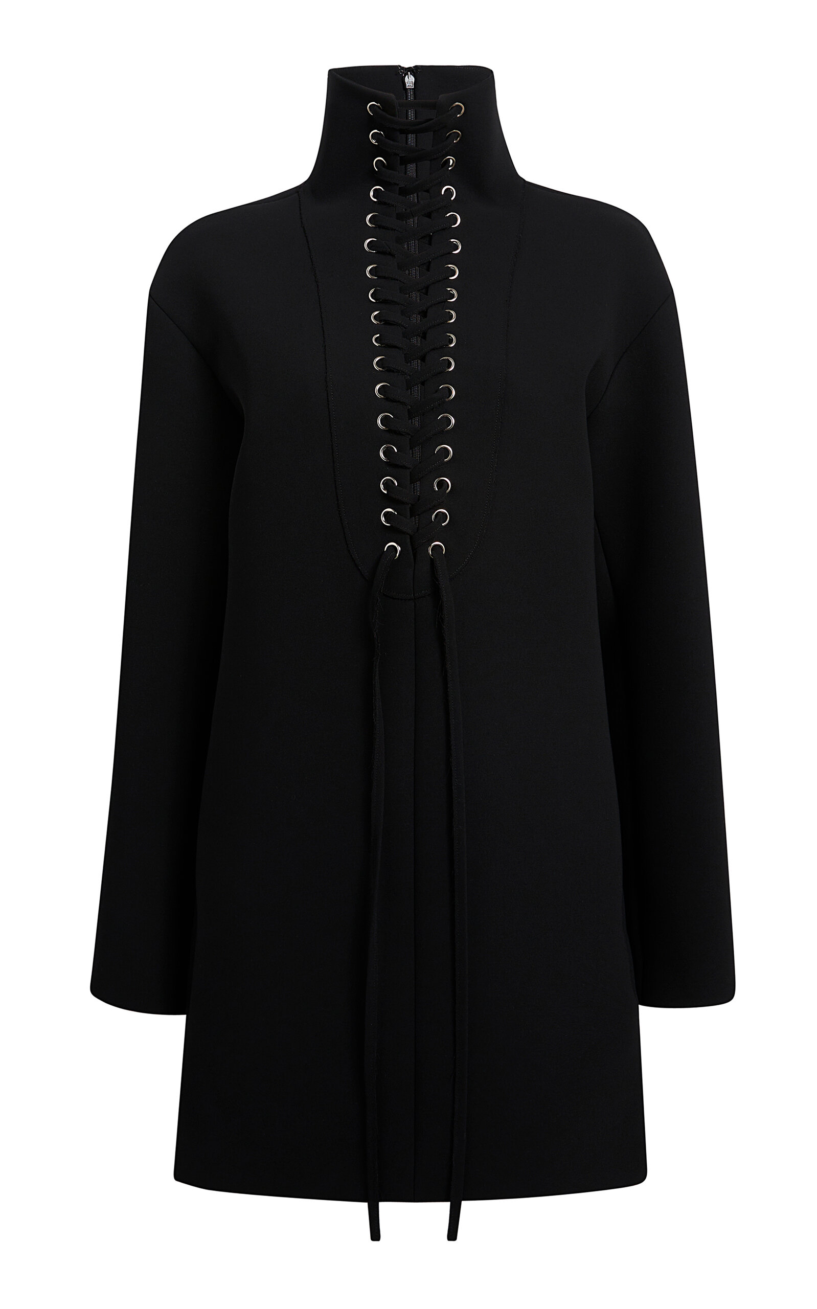 Khaite Lee Lace-Up Crepe Mini Dress - Women's Clothing