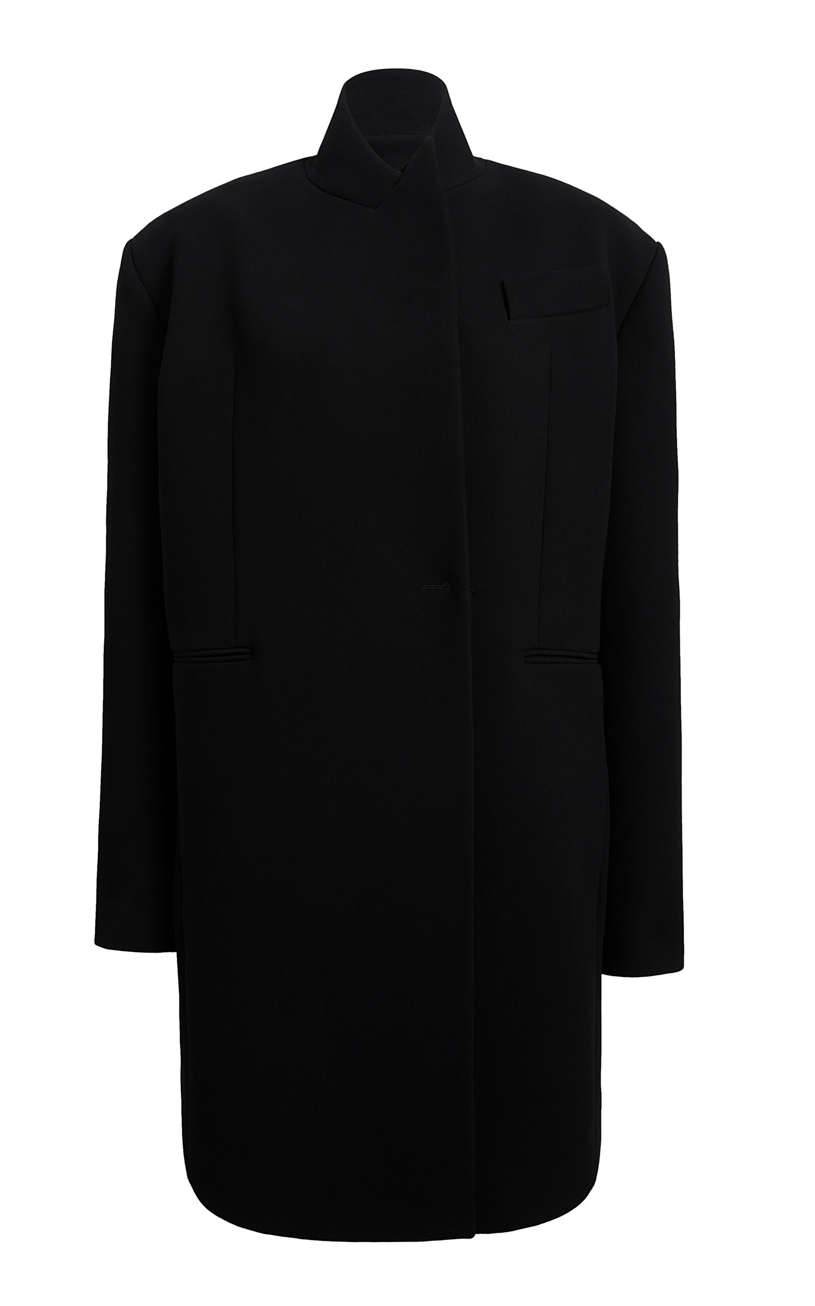 Khaite Comelle Boxy Crepe Coat
