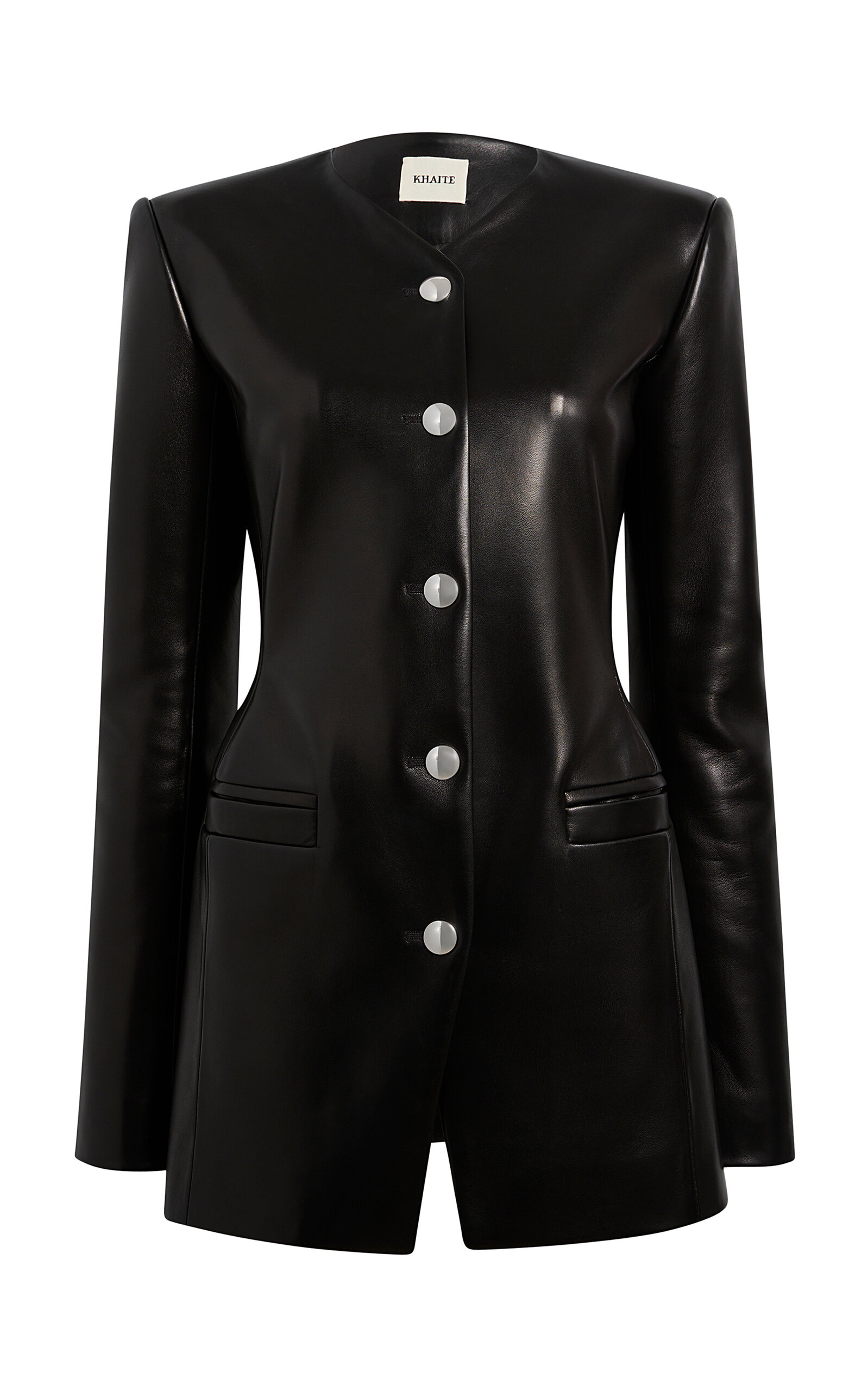 Khaite Naran Tailored Plongé Leather Jacket