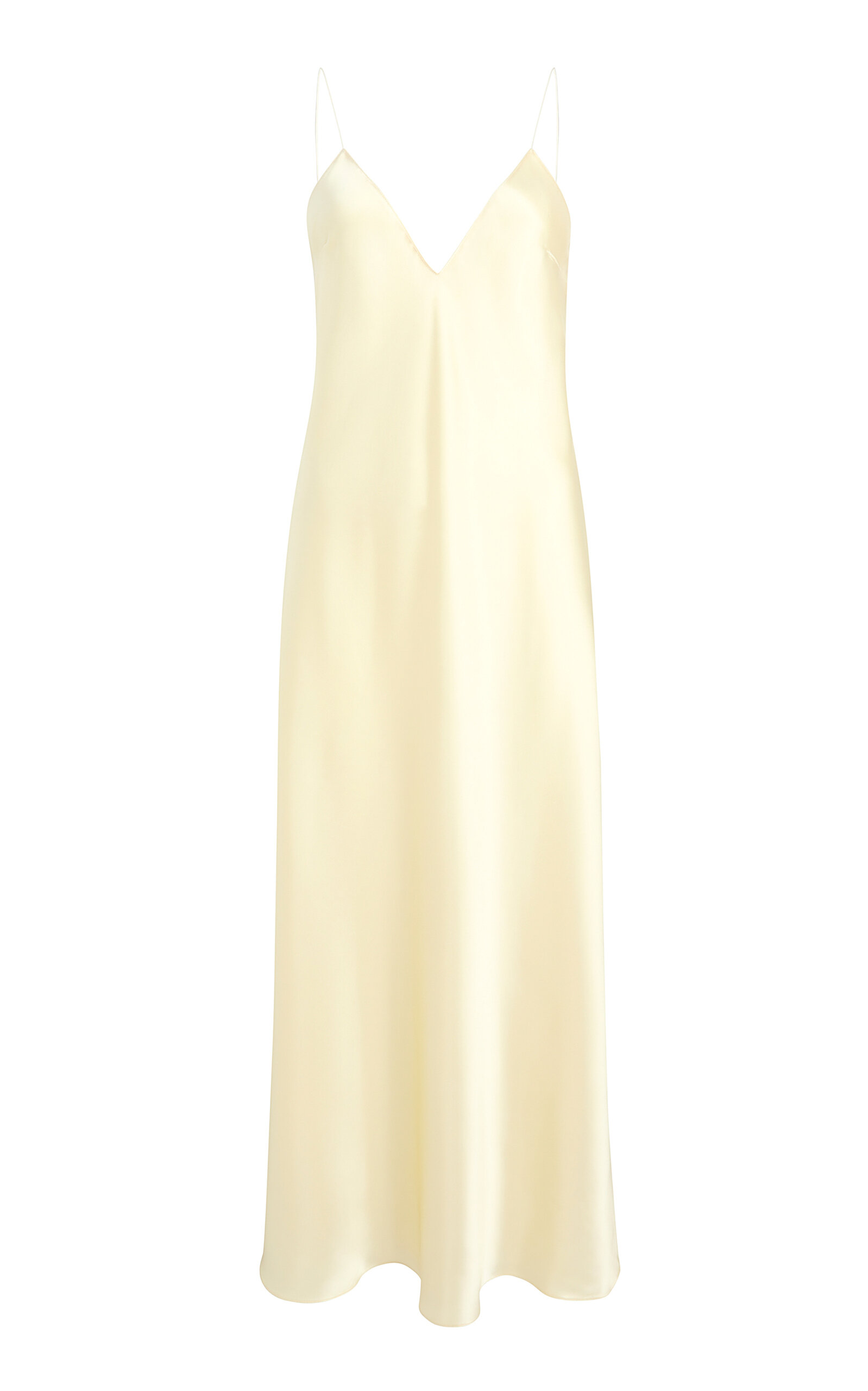 Khaite Taja Satin Maxi Dress