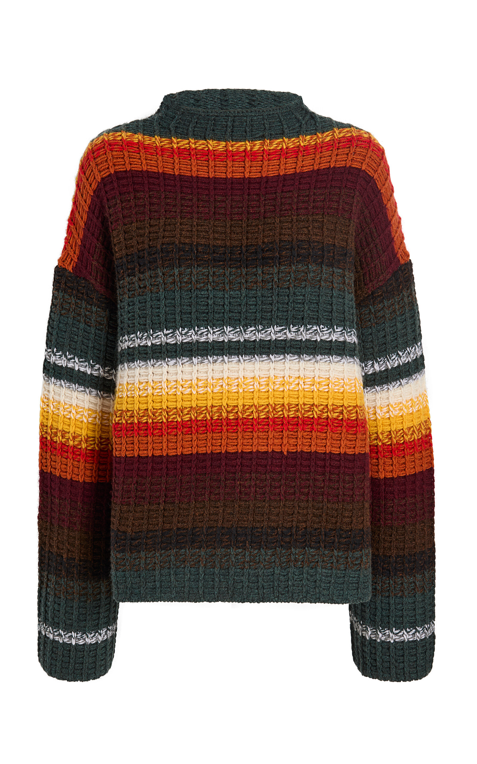 Khaite Yanis Striped Cashmere Sweater