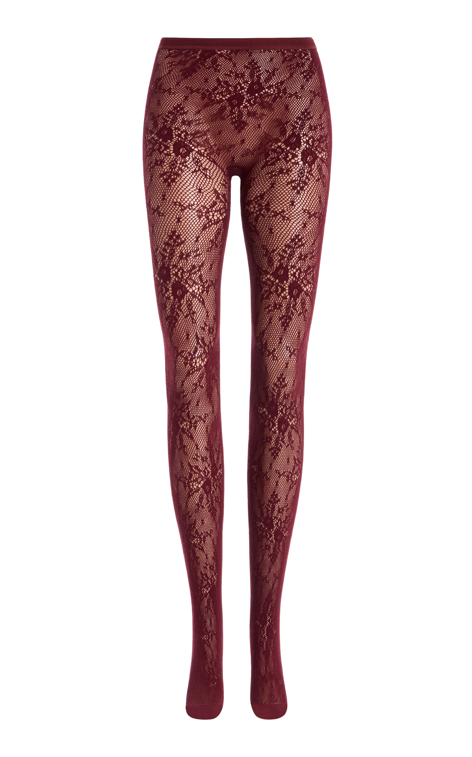 Swedish Stockings Rosa Lace Tights - Red - XL
