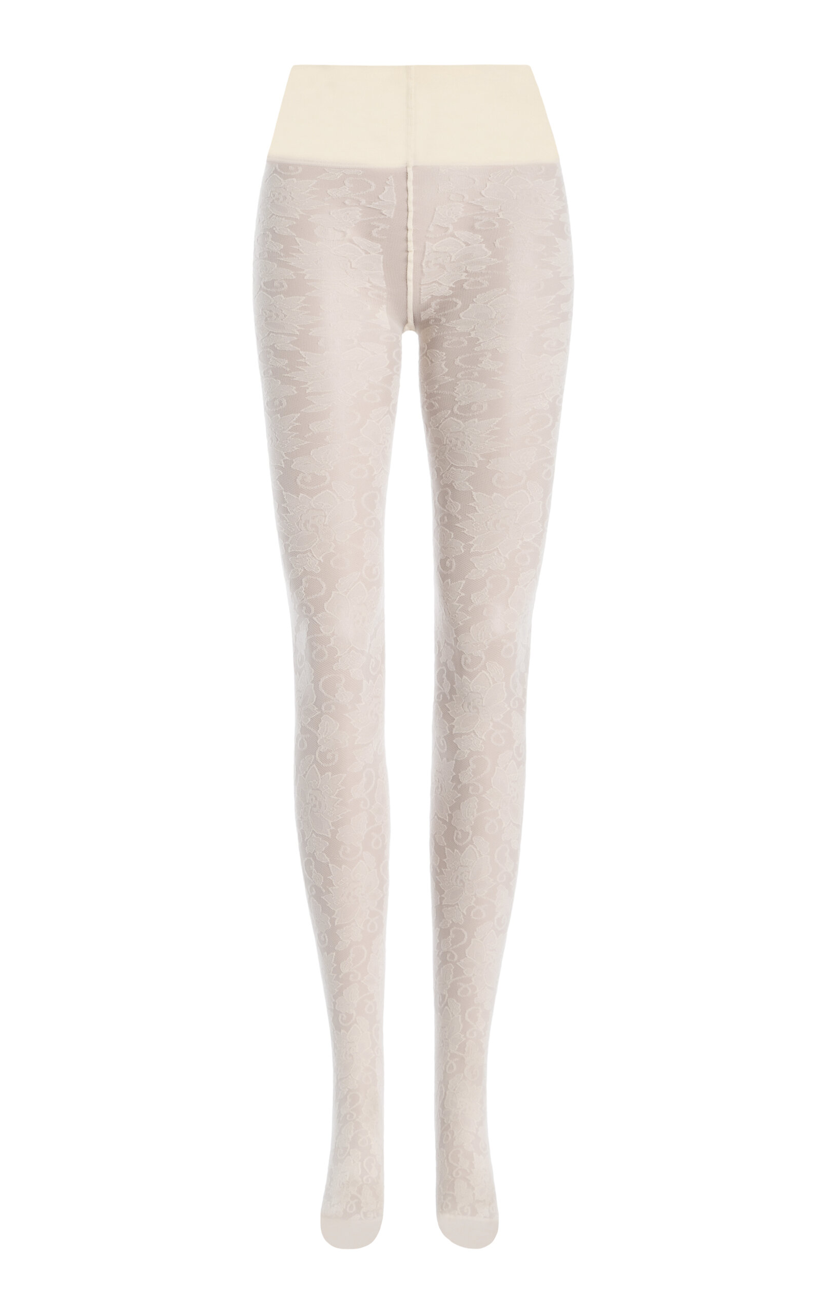 Swedish Stockings Lily Lace Tights - Ivory