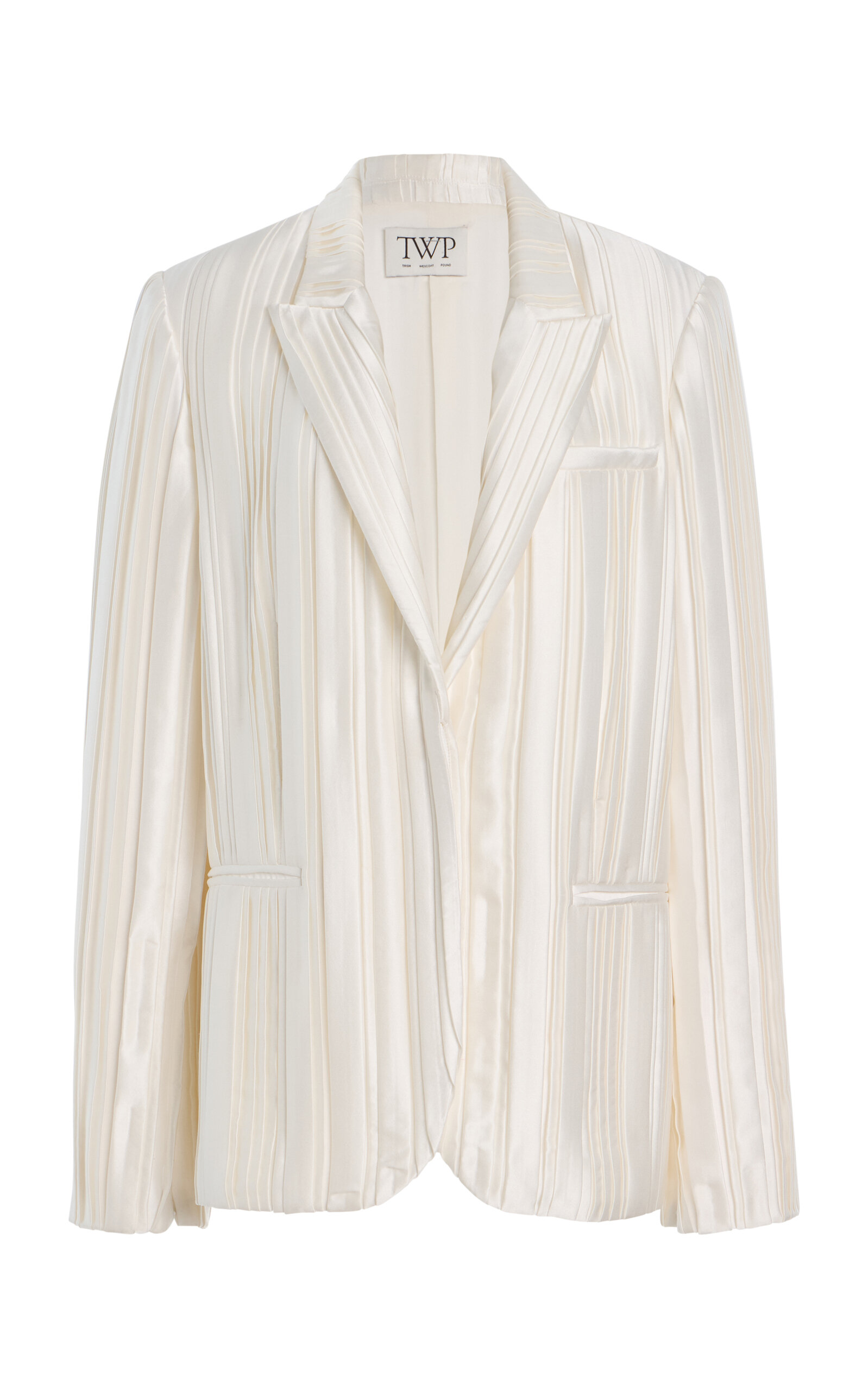 TWP Next Boyfriend Silk Blazer - Off-White - XL