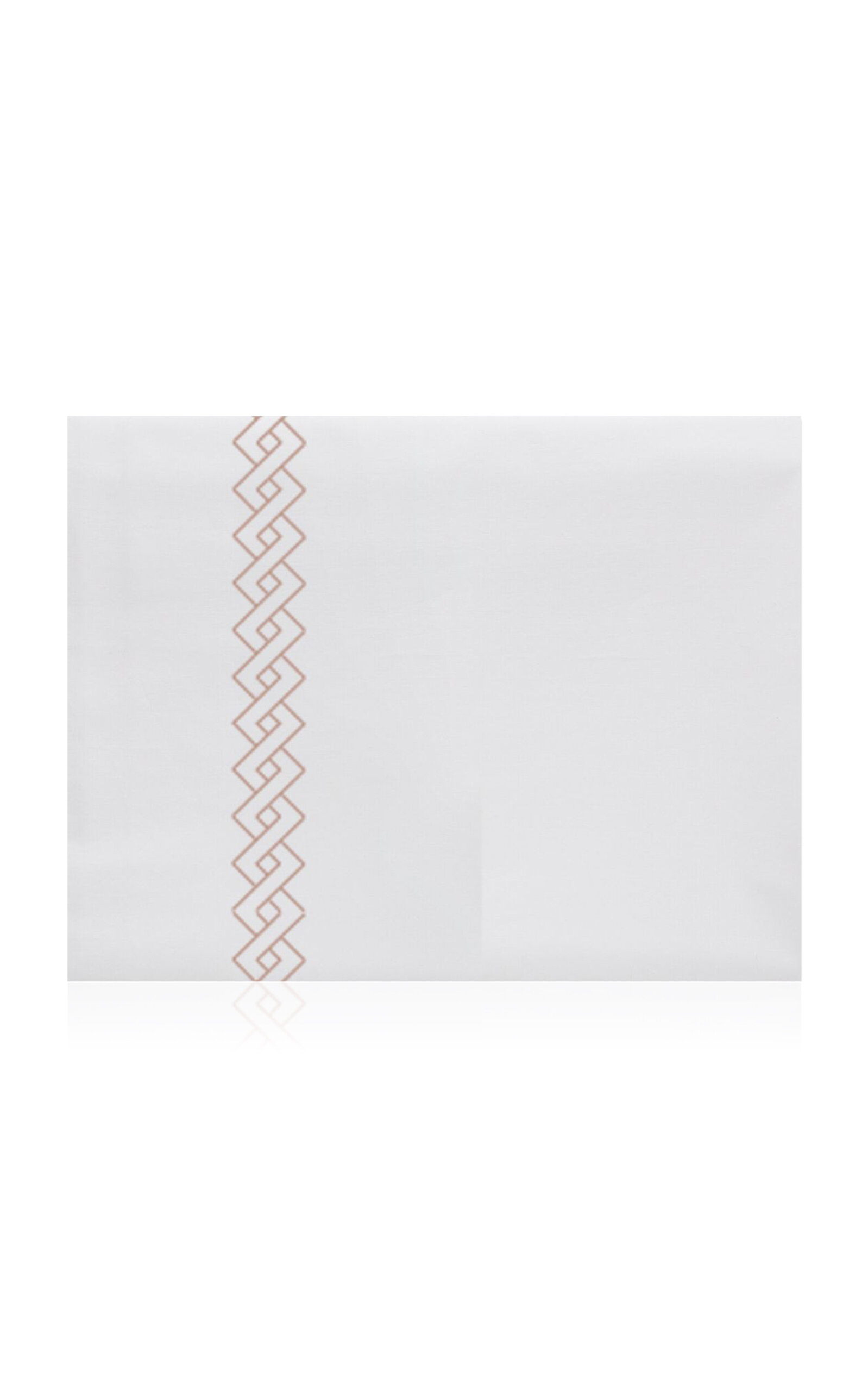 The Lino Romano Cotton Percal Twin Top Sheet In White