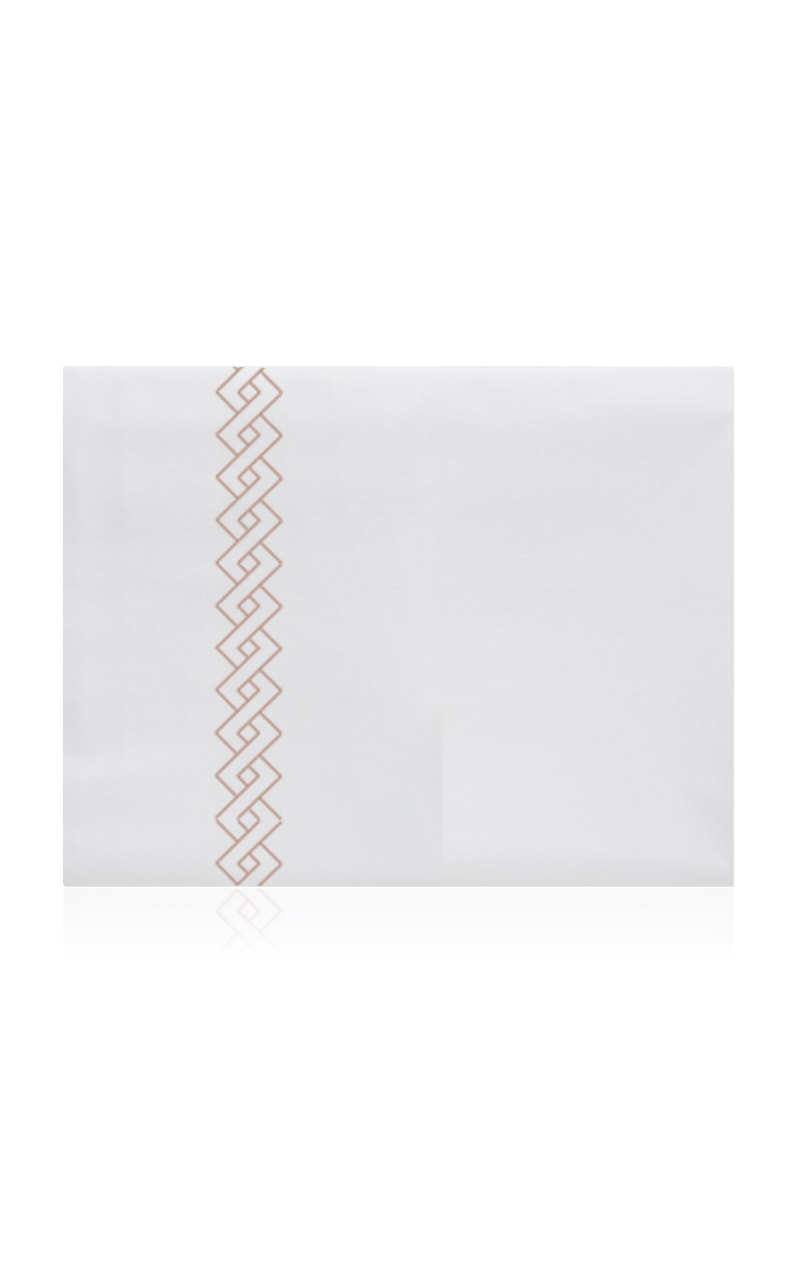 The Lino Romano Cotton Percal King Top Sheet In White