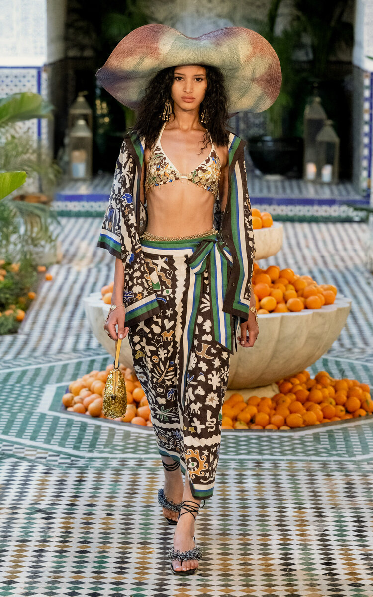 ALÉMAIS Maroc Linen Midi Wrap Skirt