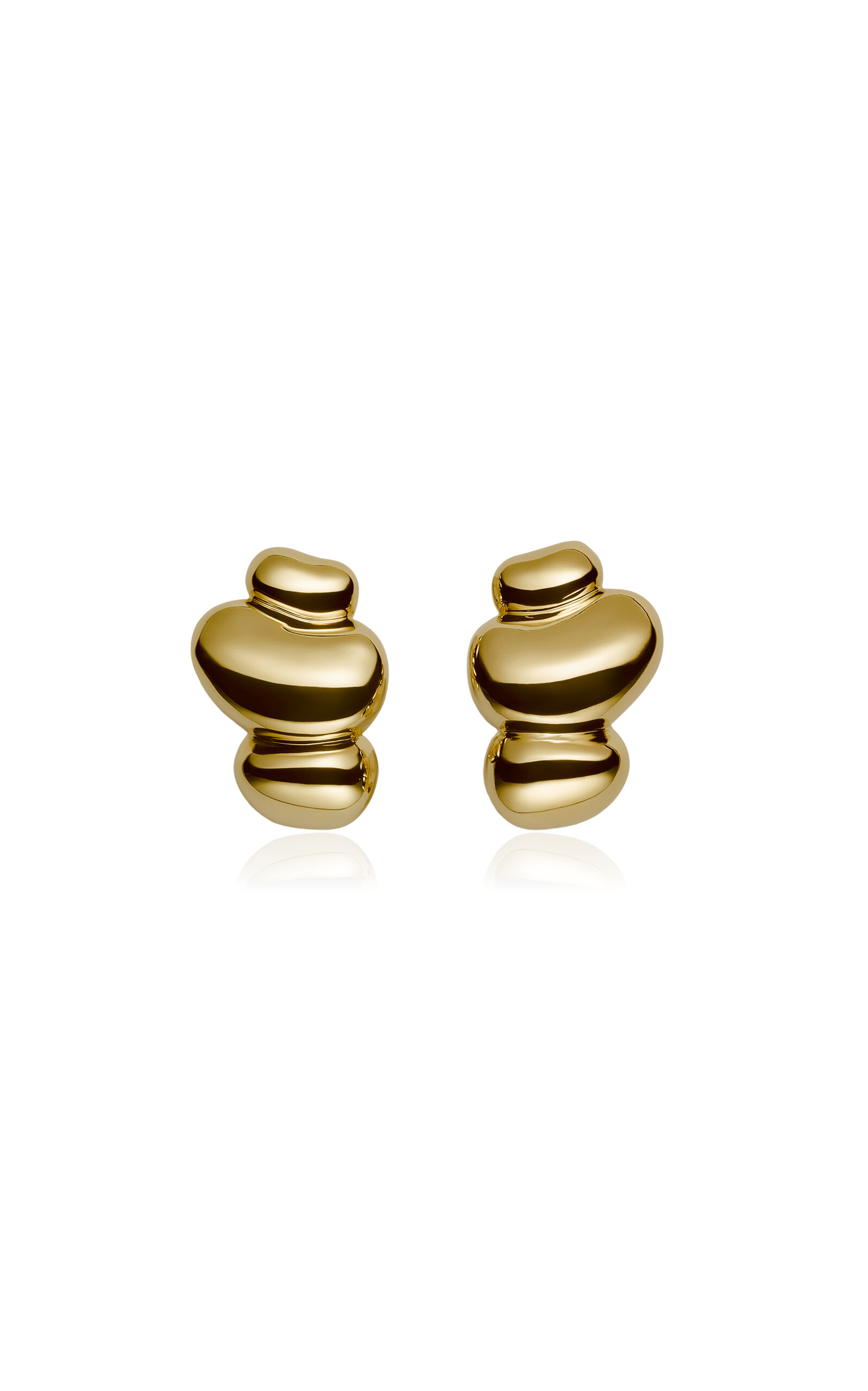 18k Yellow Gold Pebbles Earrings