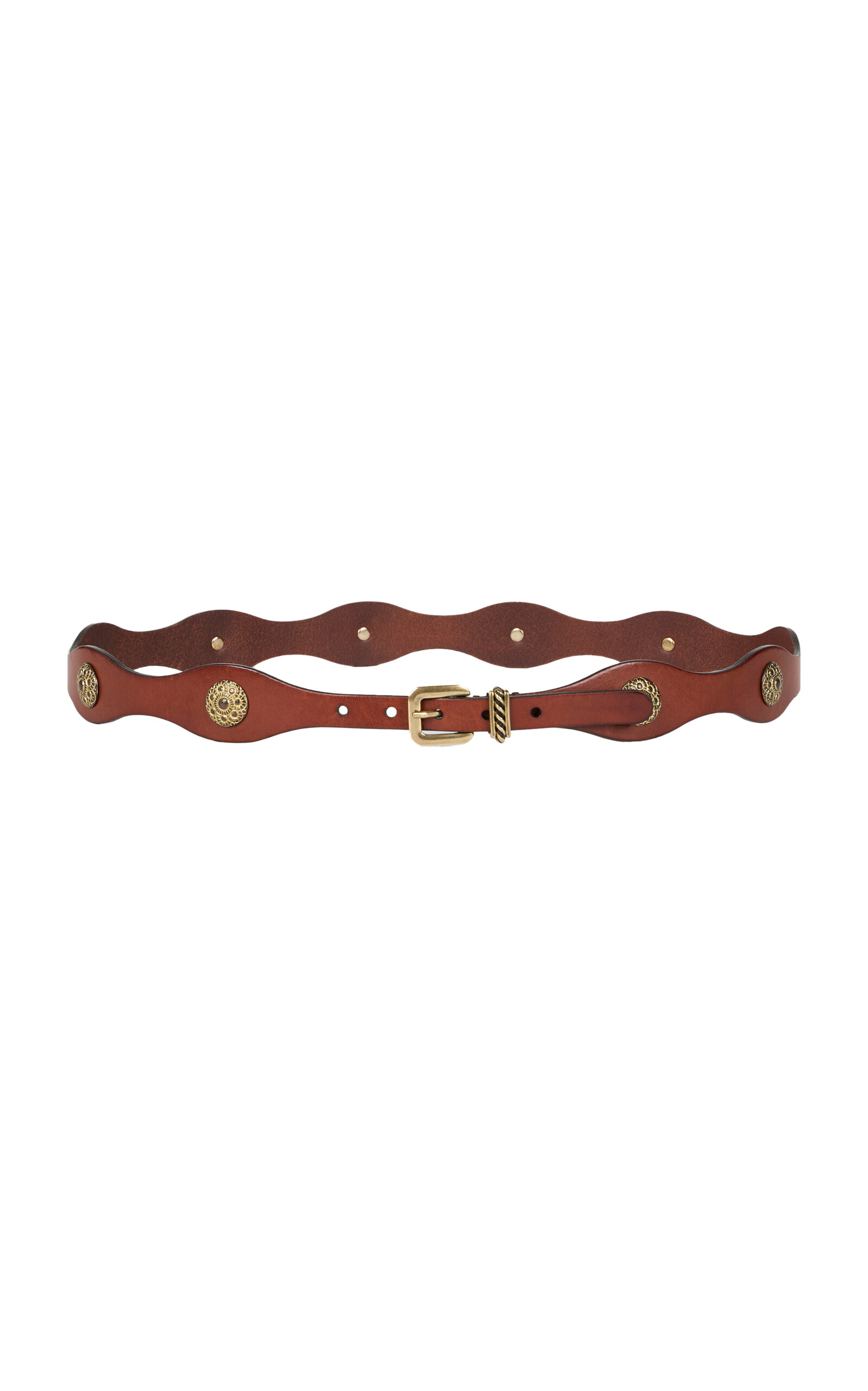 Etro Leather Brass Belt