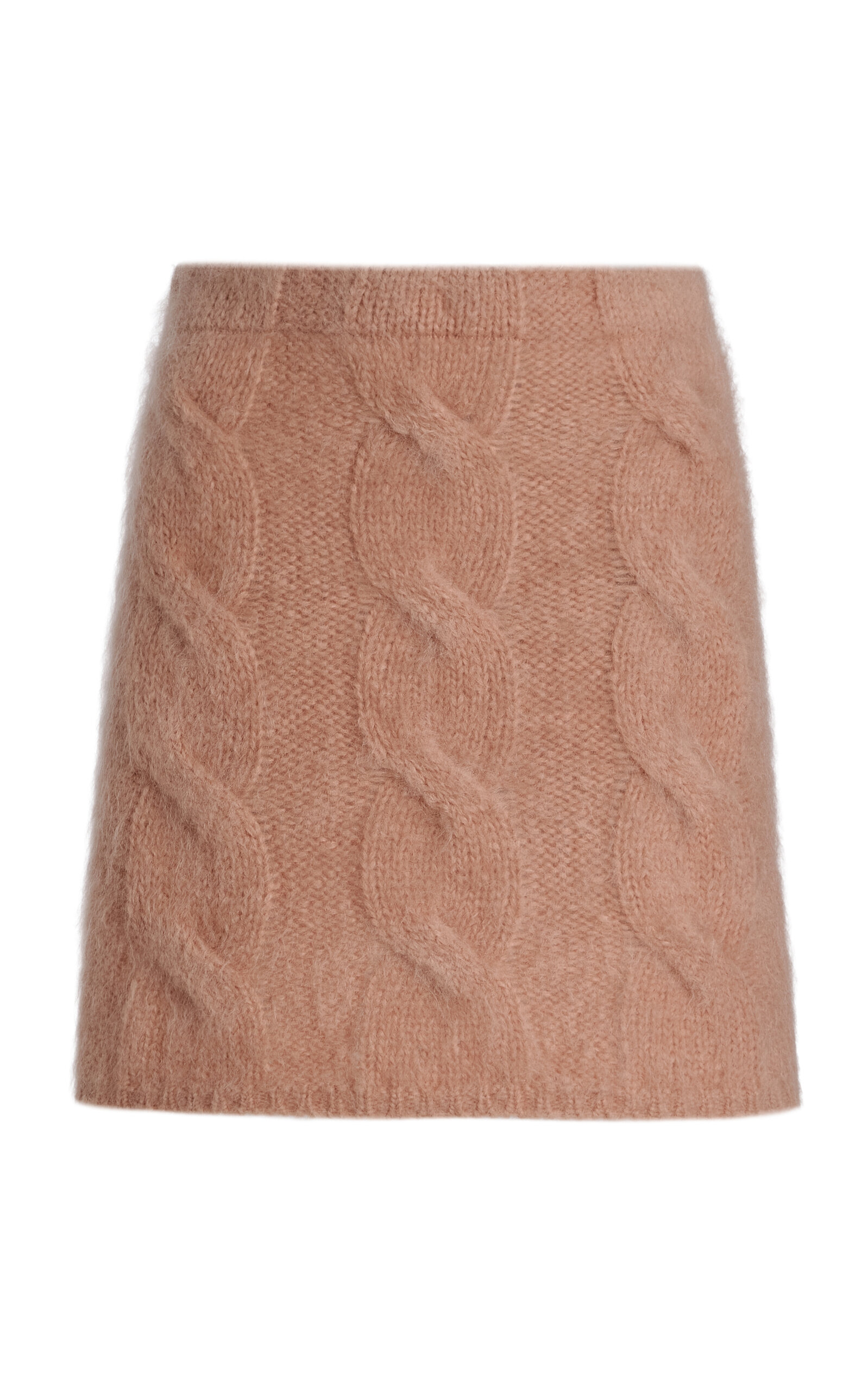 By Malene Birger Elliota Cable-Knit Mohair-Wool Mini Skirt