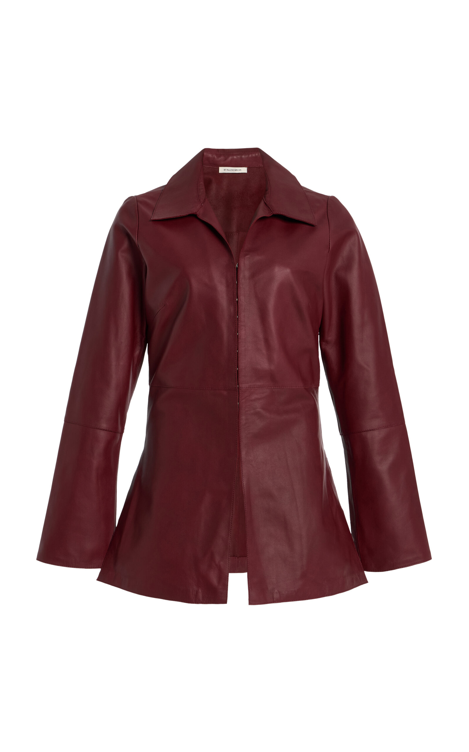 By Malene Birger Alleys Collared-panelled Shirt In Brown