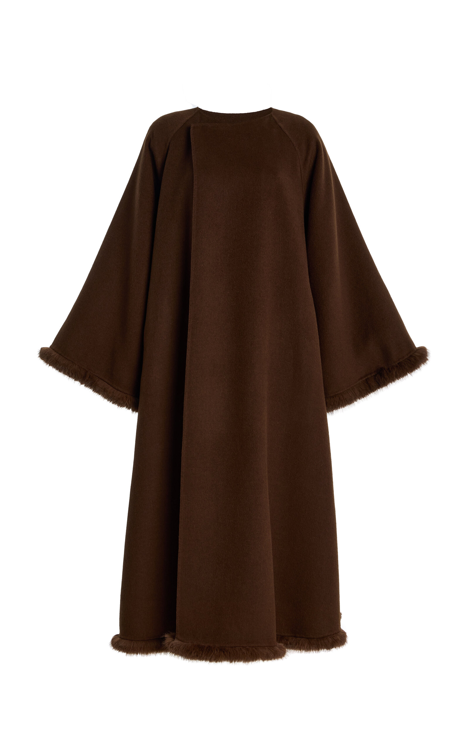 By Malene Birger Dalimas Shearling-Trimmed Wool Coat