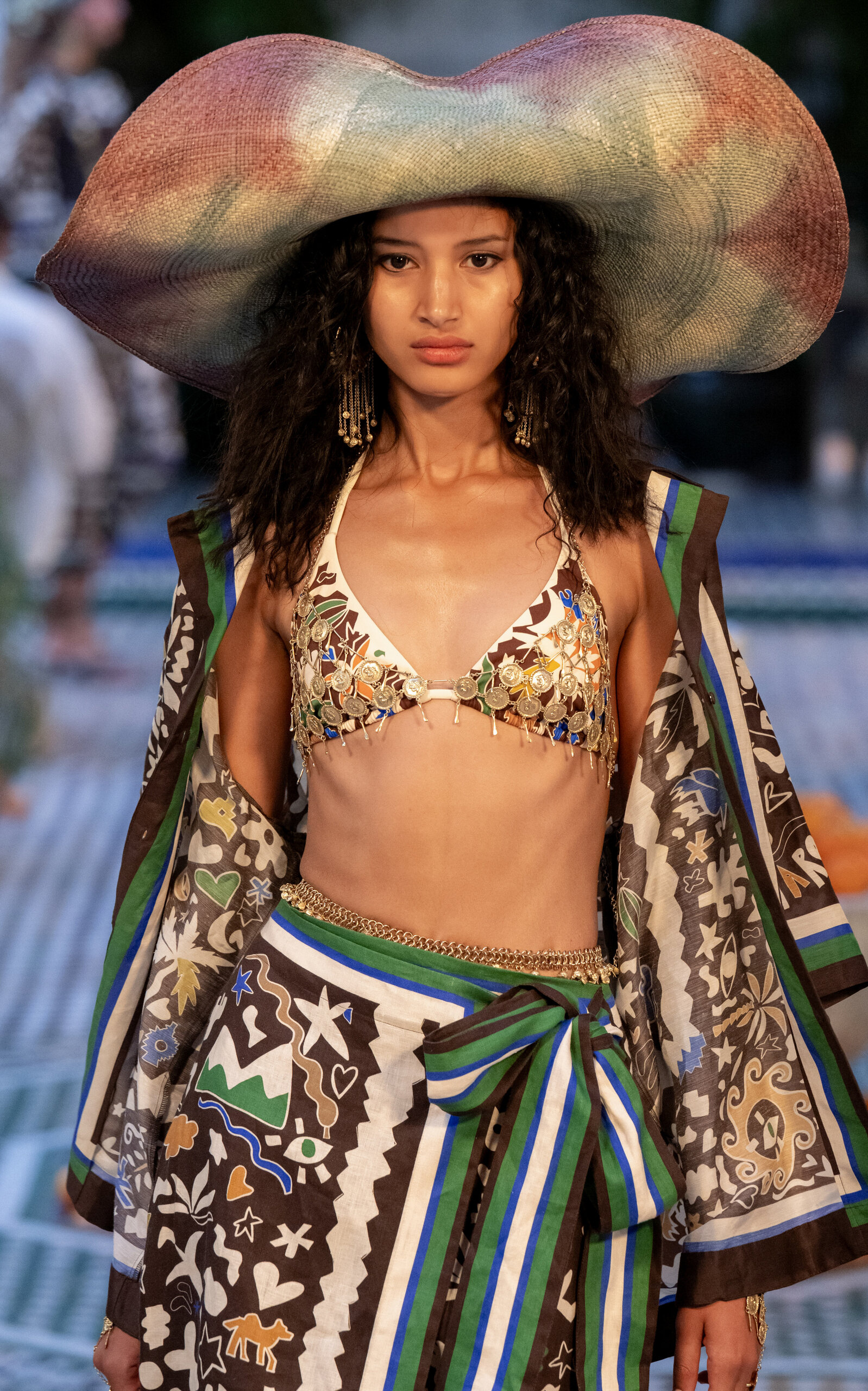 ALÉMAIS Safi Straw Wide Brim Sunhat