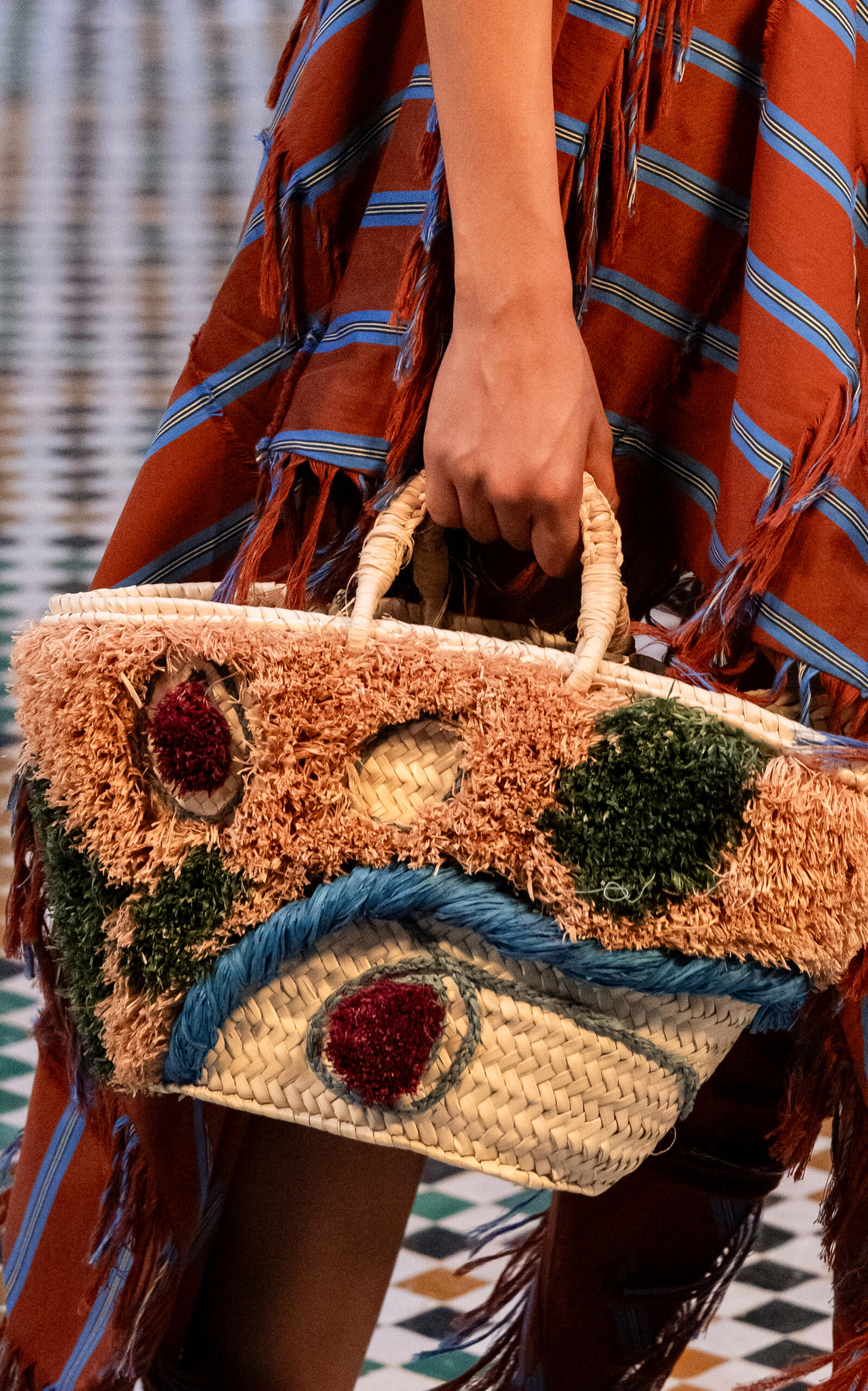 ALÉMAIS Michelle Tufted Midi Basket
