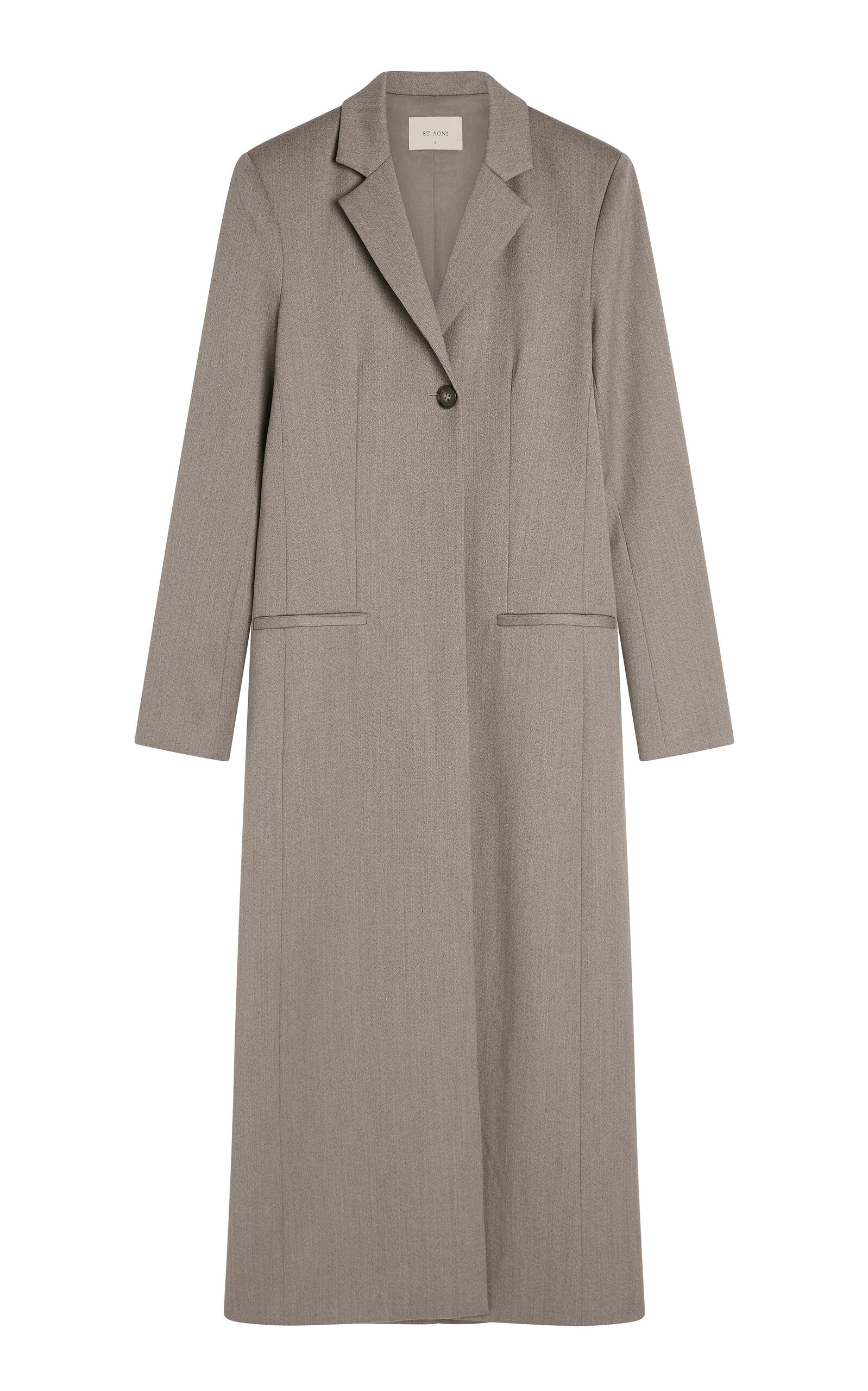 Tailored Wool-Blend Coat