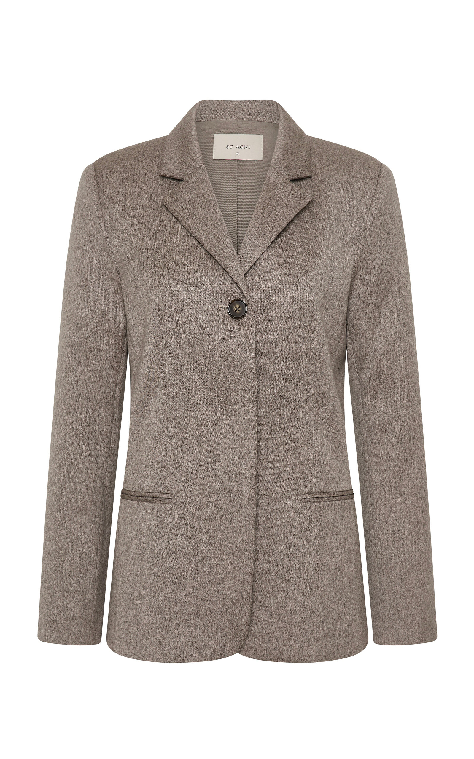 Tailored Wool-Blend Blazer