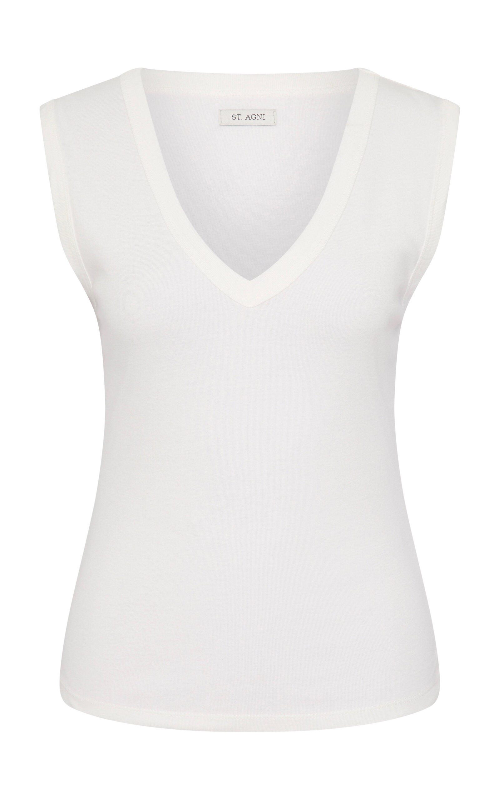 V-Neck Organic-Cotton Tank Top