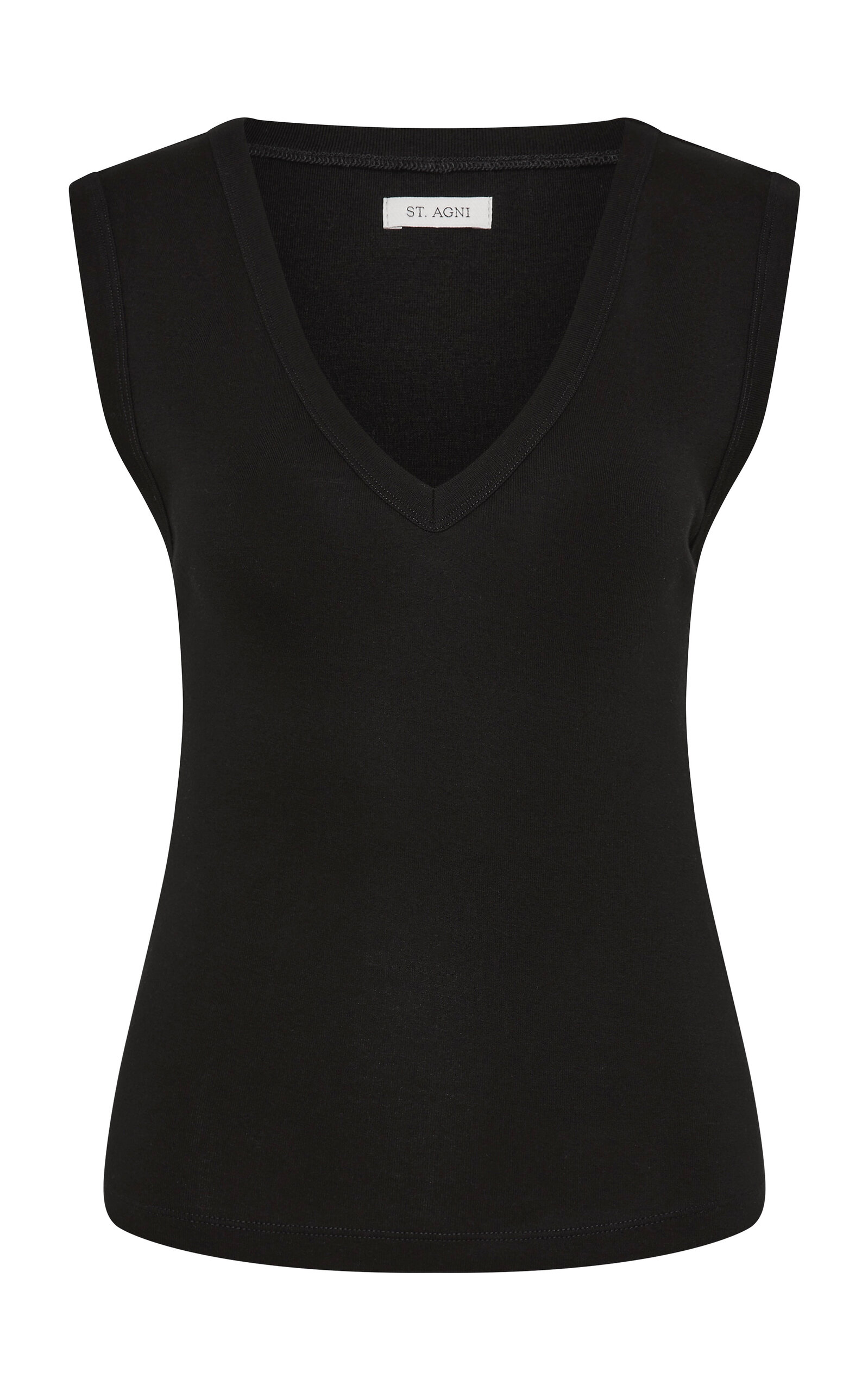 V-Neck Organic-Cotton Tank Top