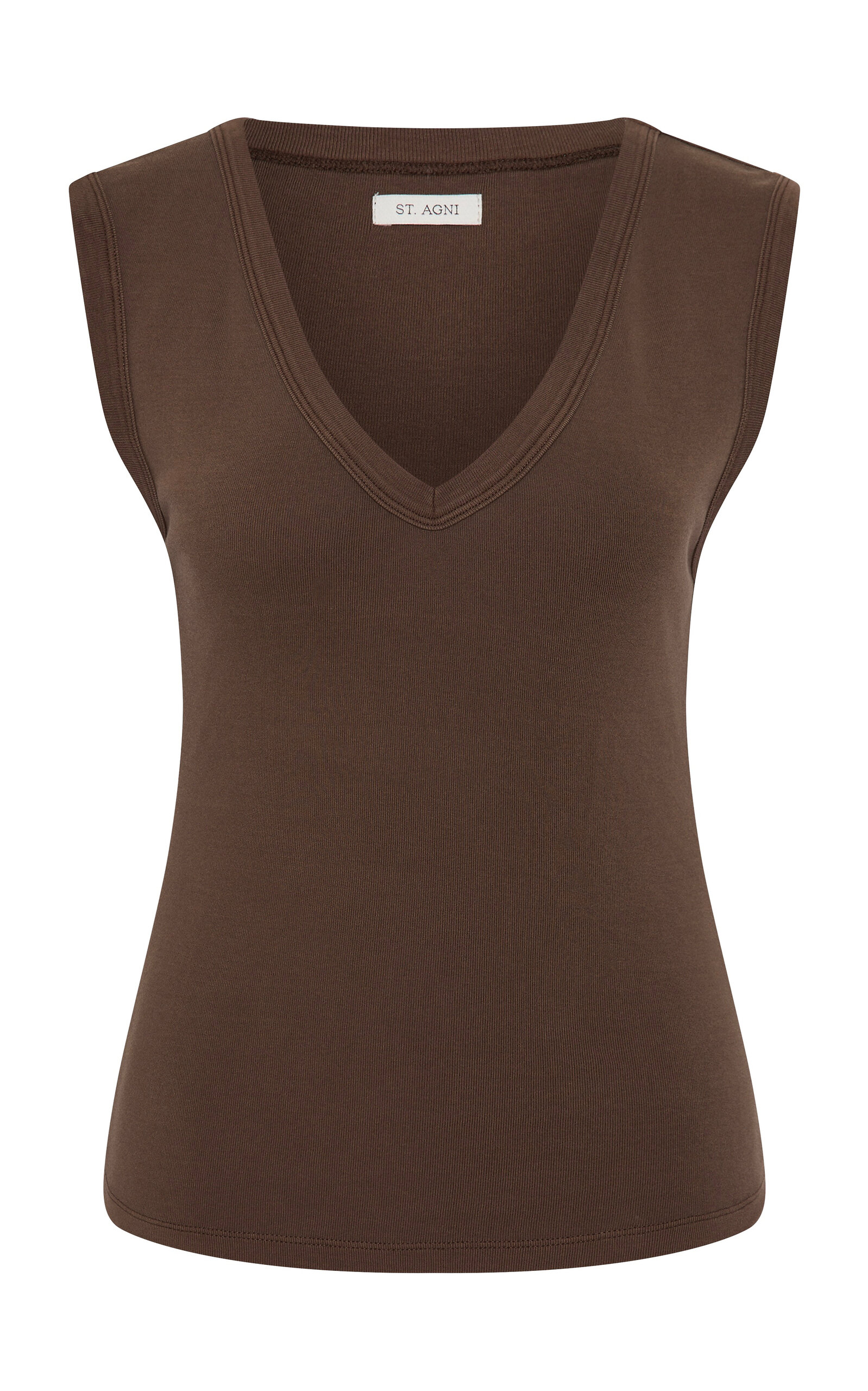 V-Neck Organic-Cotton Tank Top